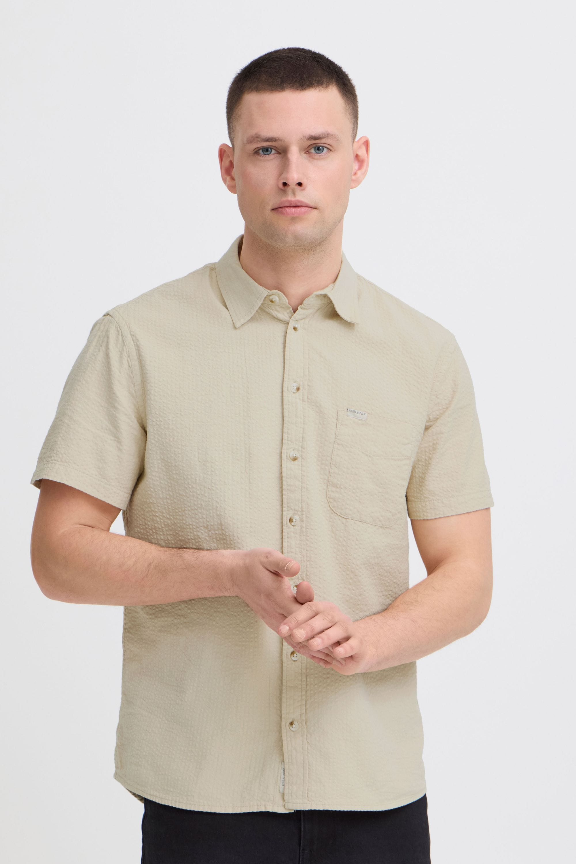 Blend Kurzarmhemd "BHAlke" Lässiges Kurzarmhemd mit Brusttasche günstig online kaufen