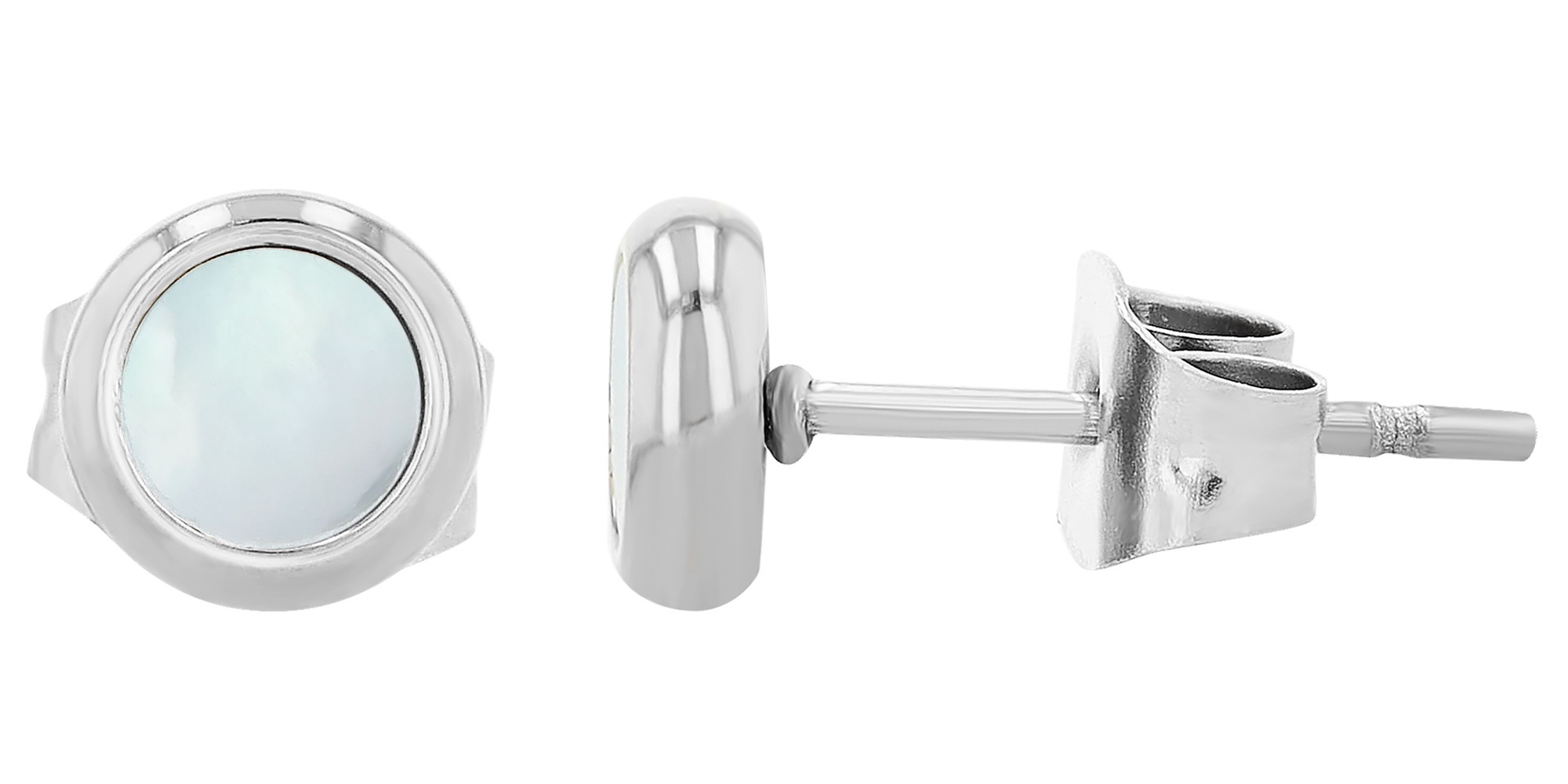 Adelia´s Paar Ohrhänger »Damen Ohrringe – Ohrstecker aus Edelstahl mit Perlmutt« Ideal als Geschenk für besondere Anlässe