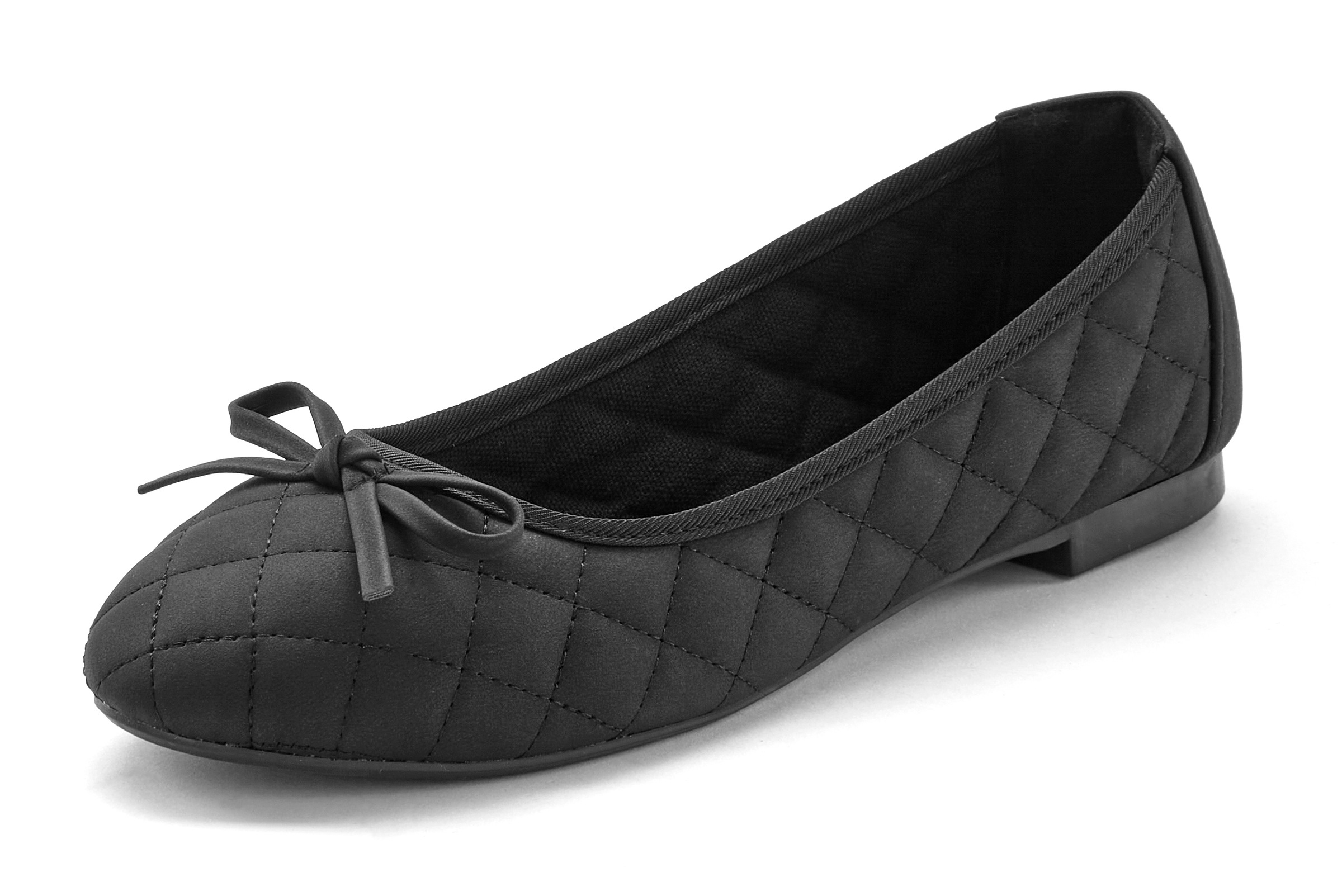LASCANA Ballerina "Slipper, Schlüpfschuh", mit Schleifenapplikation VEGAN günstig online kaufen