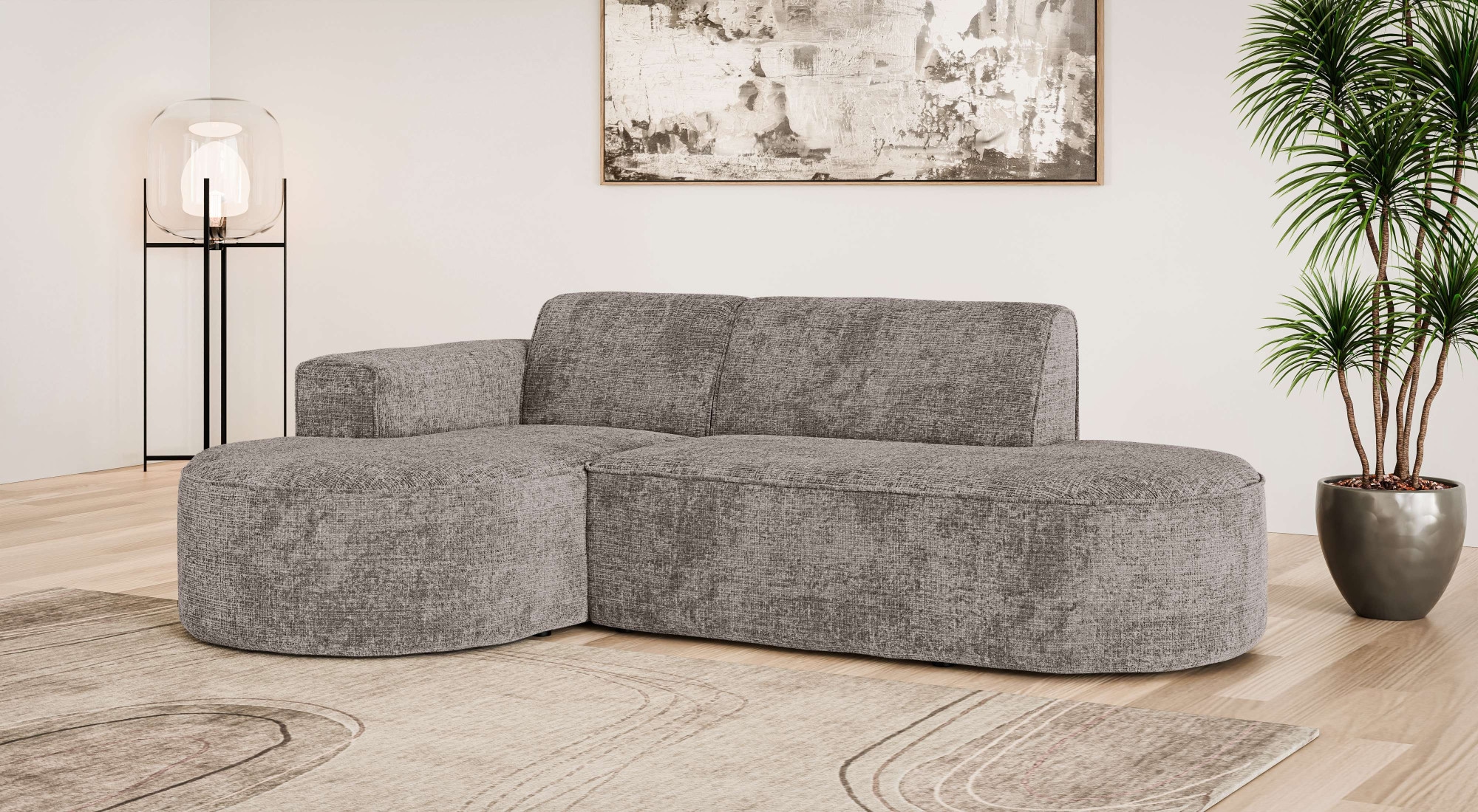 OTTO home Ecksofa "ADELLA Design-Sofa mit Recamiere rechts/links, 248/159/7 günstig online kaufen