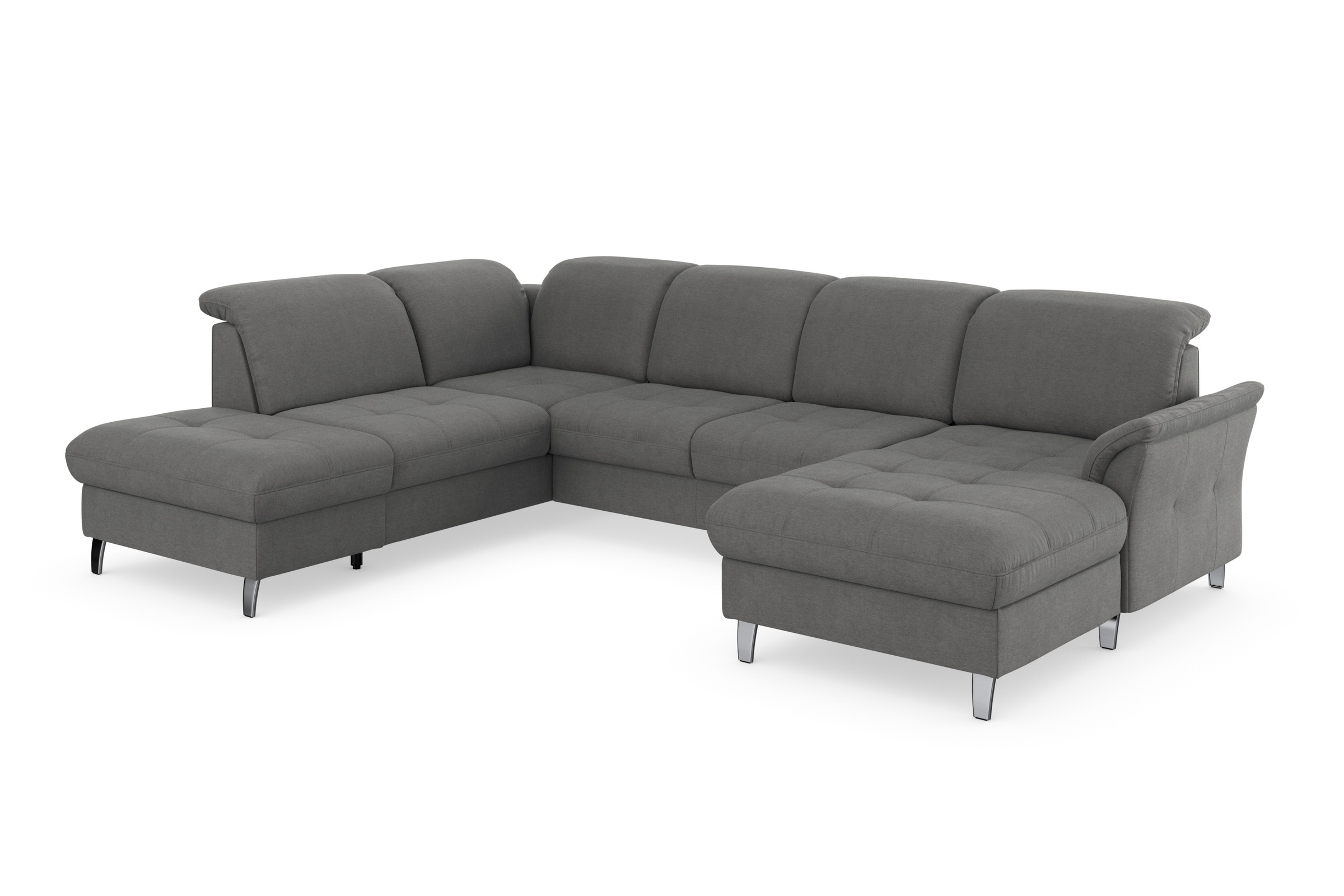 sit&more Wohnlandschaft »Maggiore U-Form«, wahlweise mit Kopfteilverstellung, Bettfunktion und Stauraum