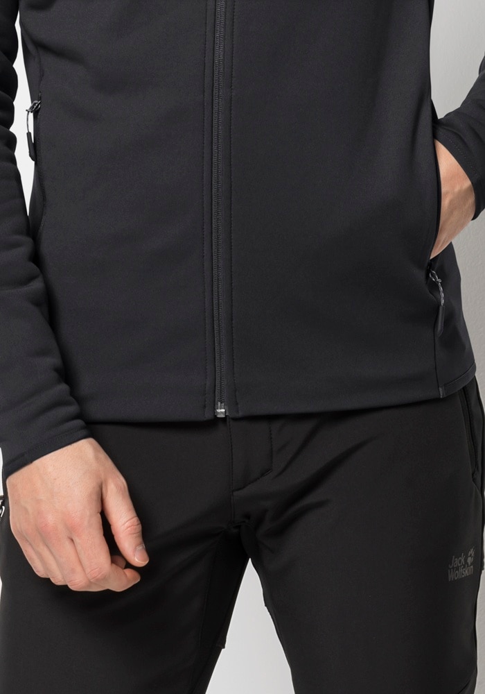 Jack Wolfskin Fleecejacke »BAISELBERG HOODED FZ M«, mit Kapuze