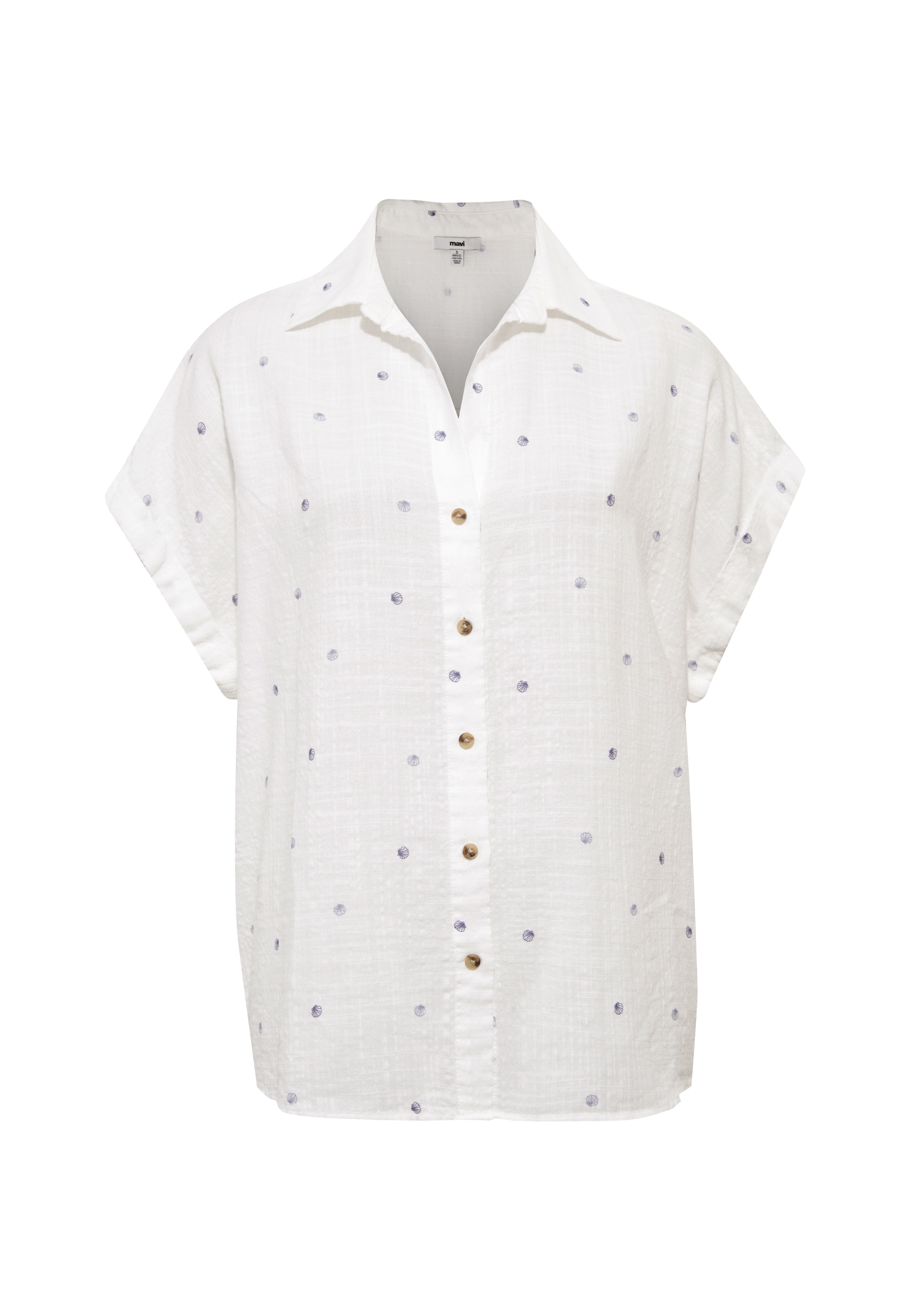 Mavi Kurzarmbluse »SHORT SLEEVE WOVEN SHIRT« Bluse kurzarm