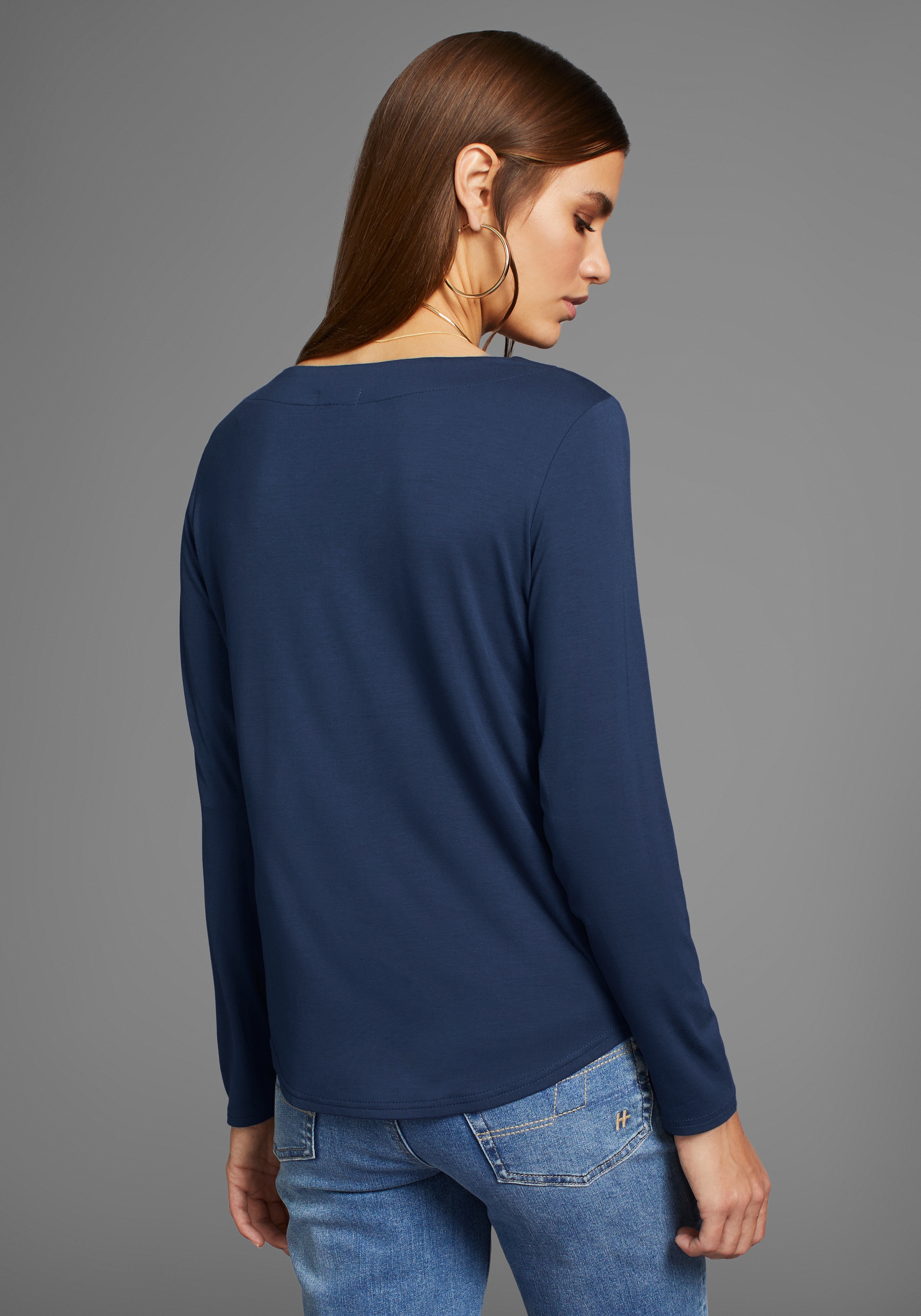 HECHTER PARIS Shirtbluse, mit V-Ausschnitt
