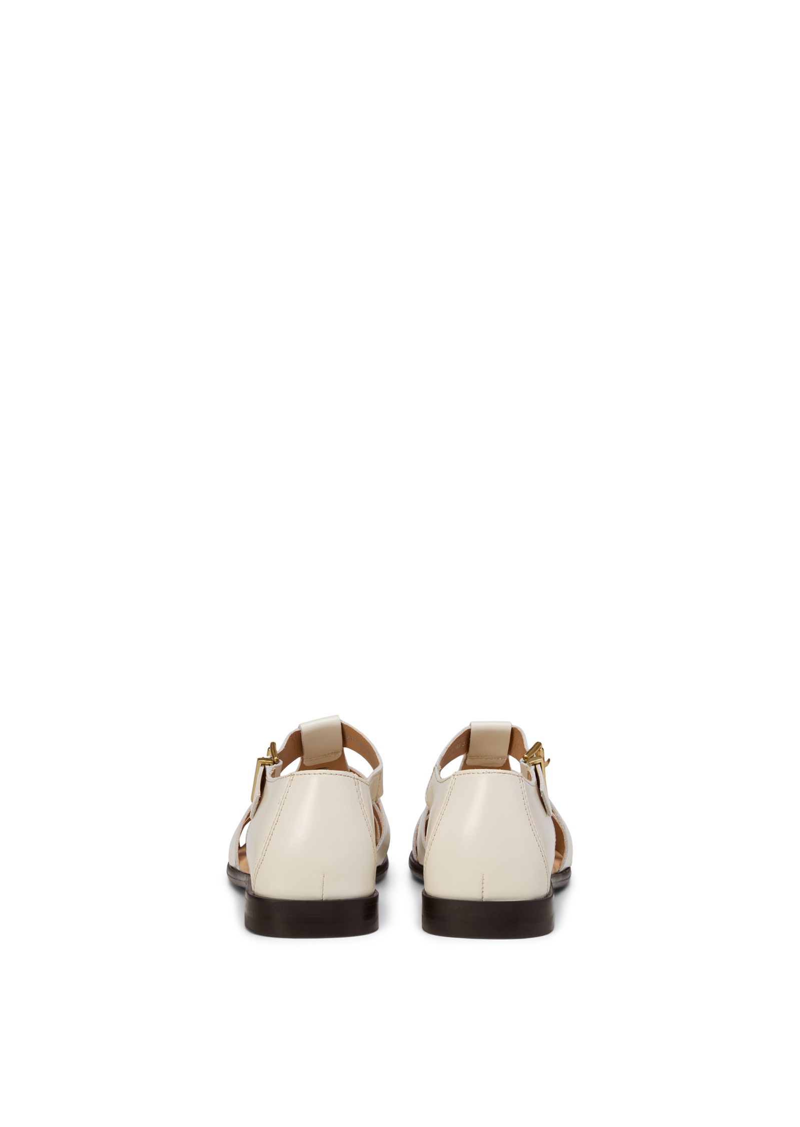Sandale MARC O'POLO "aus veredeltem Rindleder", Damen, Gr. 37, natural cotton, Obermaterial: 100% Leder (Rind), unifarben, Schuhe Sandale 3