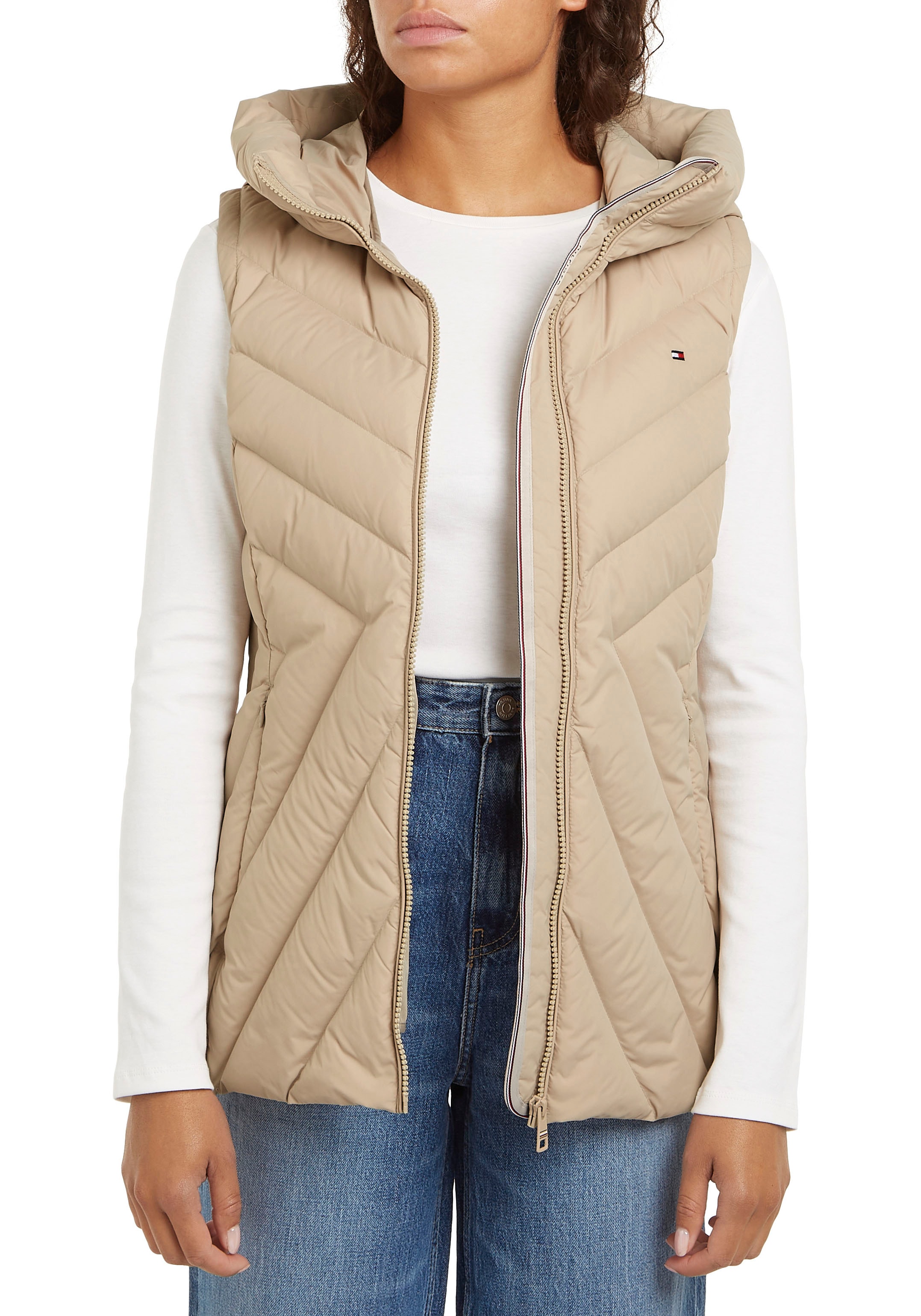 Tommy Hilfiger Steppweste "CHEVRON MW PADDED VEST", mit mittelstarker Watti günstig online kaufen