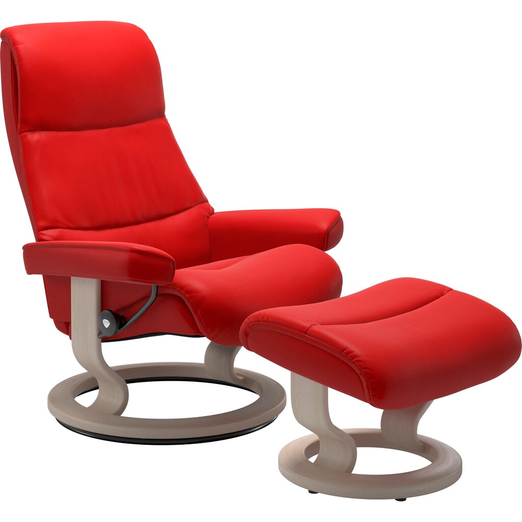 Stressless® Relaxsessel »View«, mit Classic Base, Größe M,Gestell Whitewash