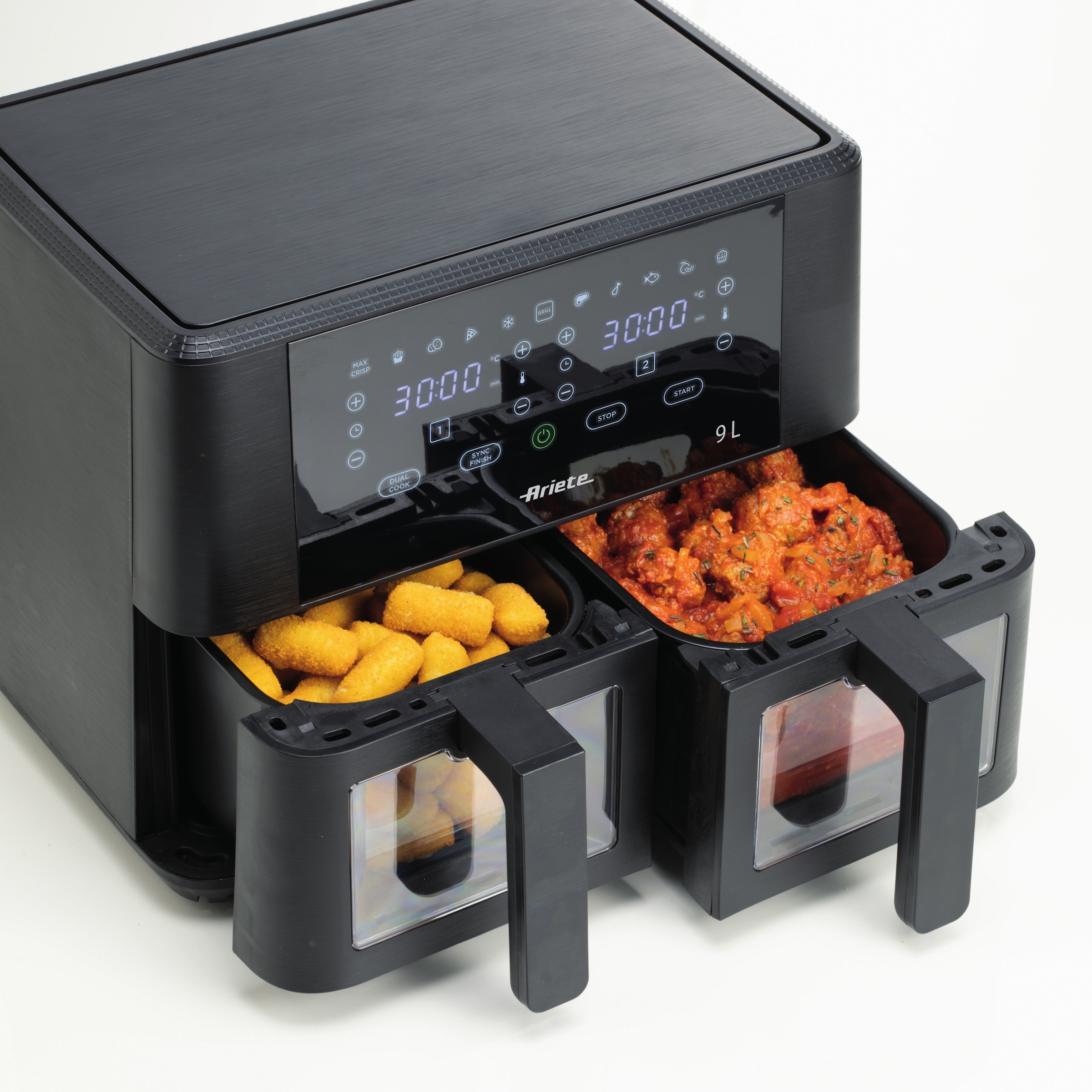 Ariete Heißluftfritteuse »4631 Air Fryer Dual 9 L«, 2400 W