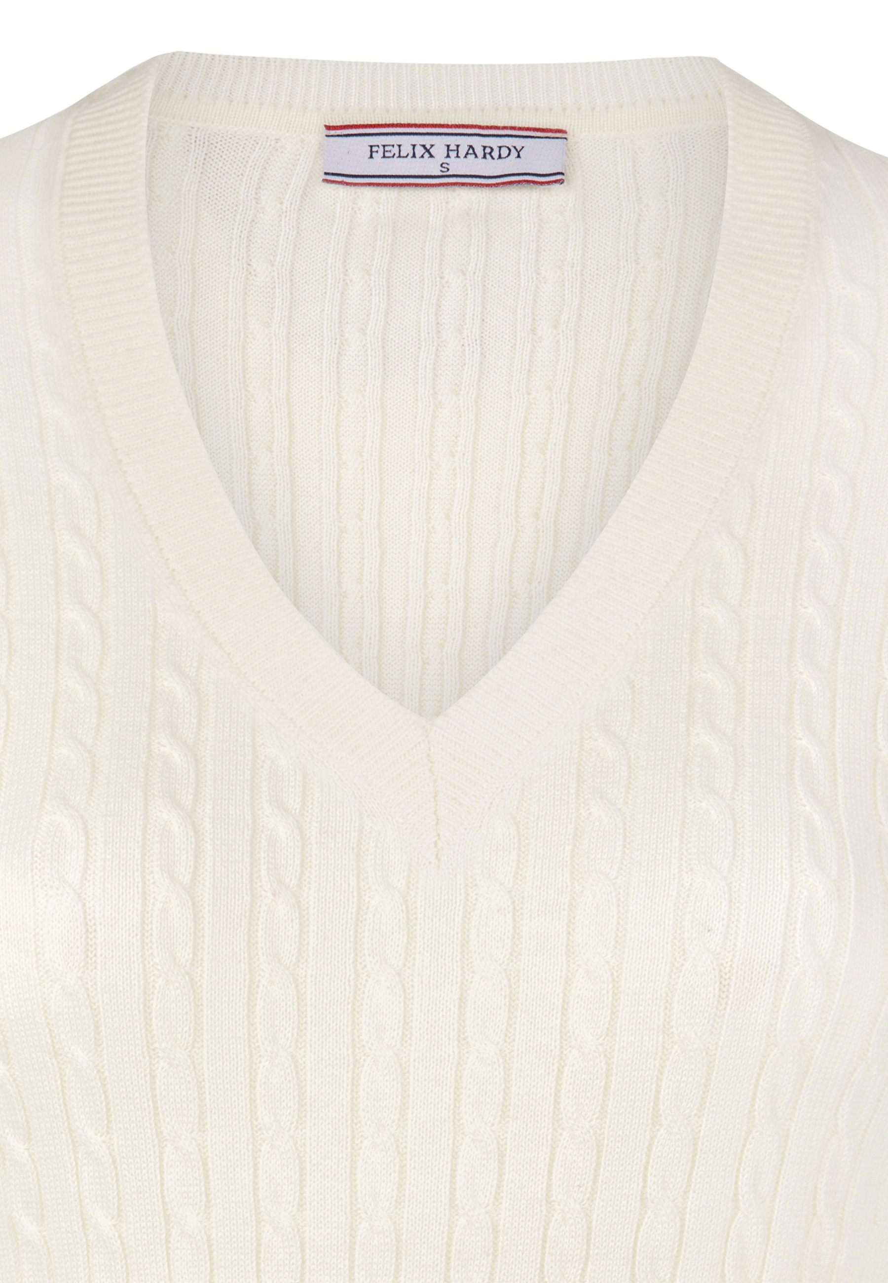 Felix Hardy V-Ausschnitt-Pullover »Kabelstrick-Pullover mit V-Ausschnitt«