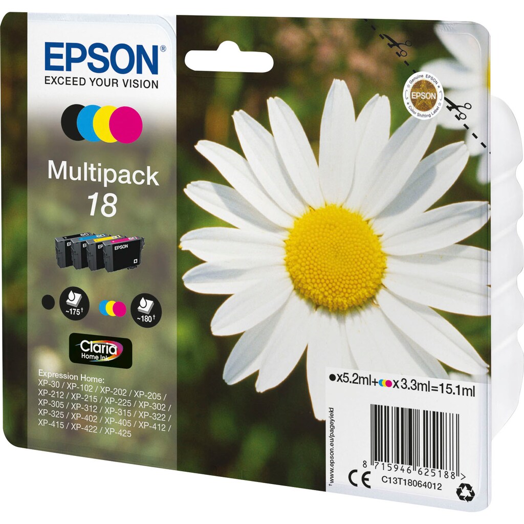 Epson Tintenpatrone »18«, (Spar-Set)