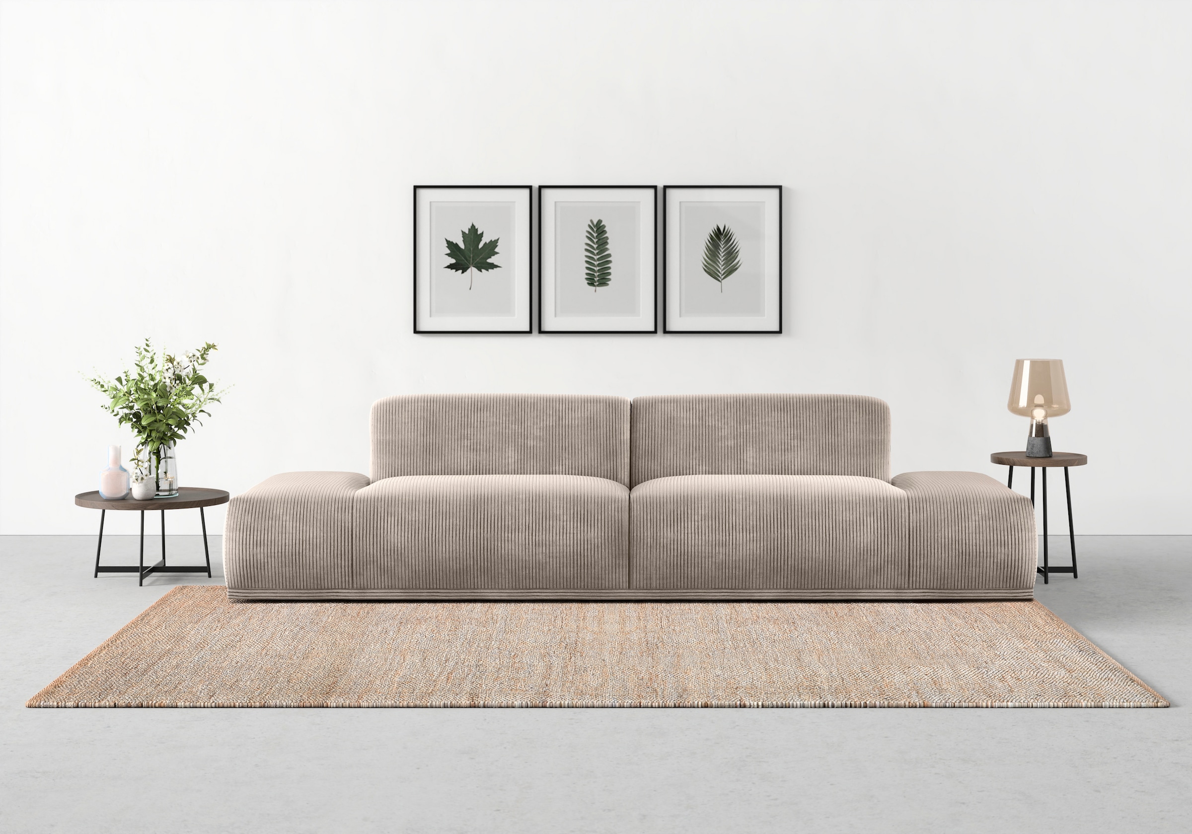 TRENDMANUFAKTUR Big-Sofa "Braga, toller Sitzkomfort, Designsofa", in moderner Optik, mit hochwertigem Kaltschaum