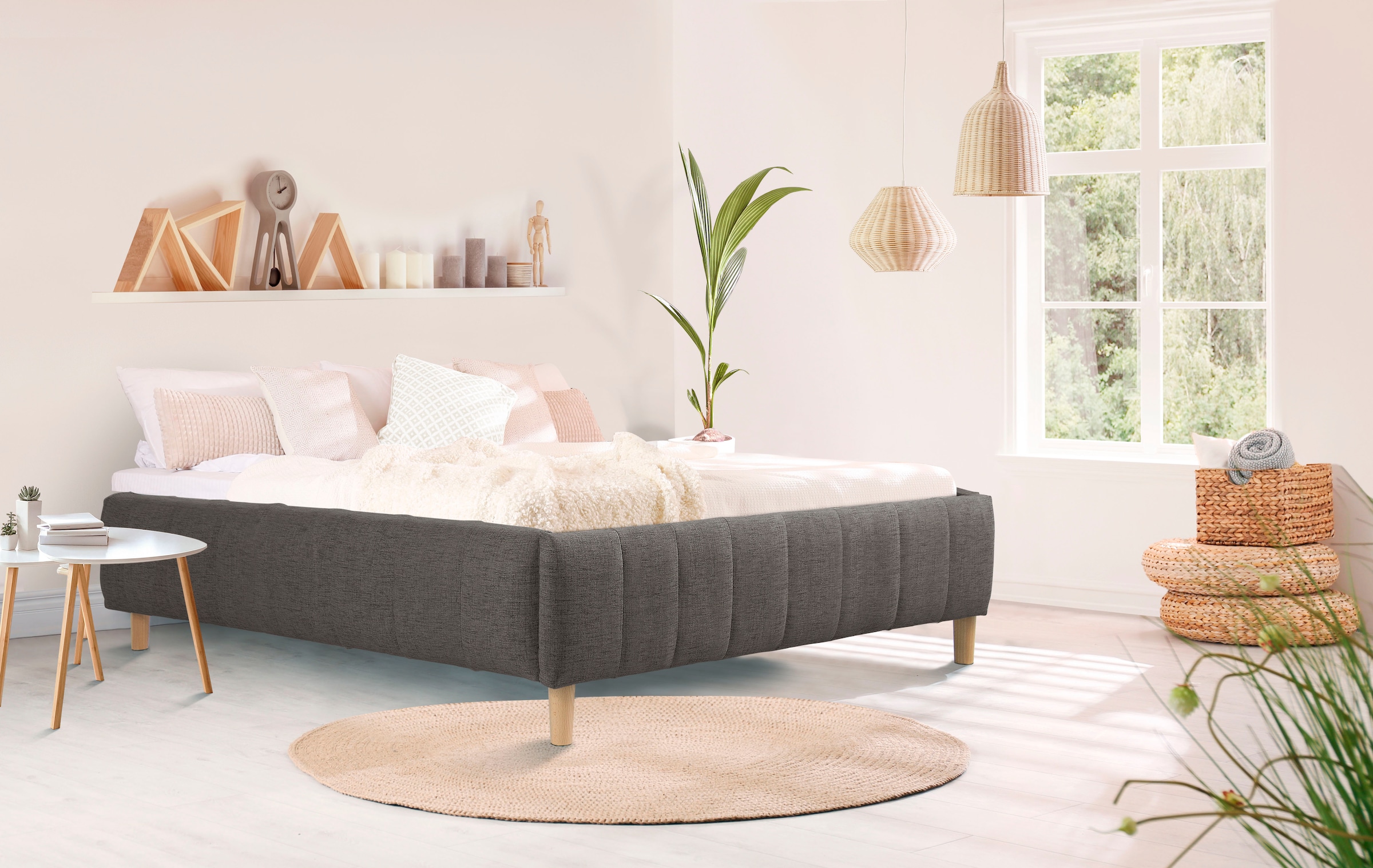 Home affaire Polsterbett "Tarje" in 5 Breiten, auch in Überlänge 220 cm, in günstig online kaufen