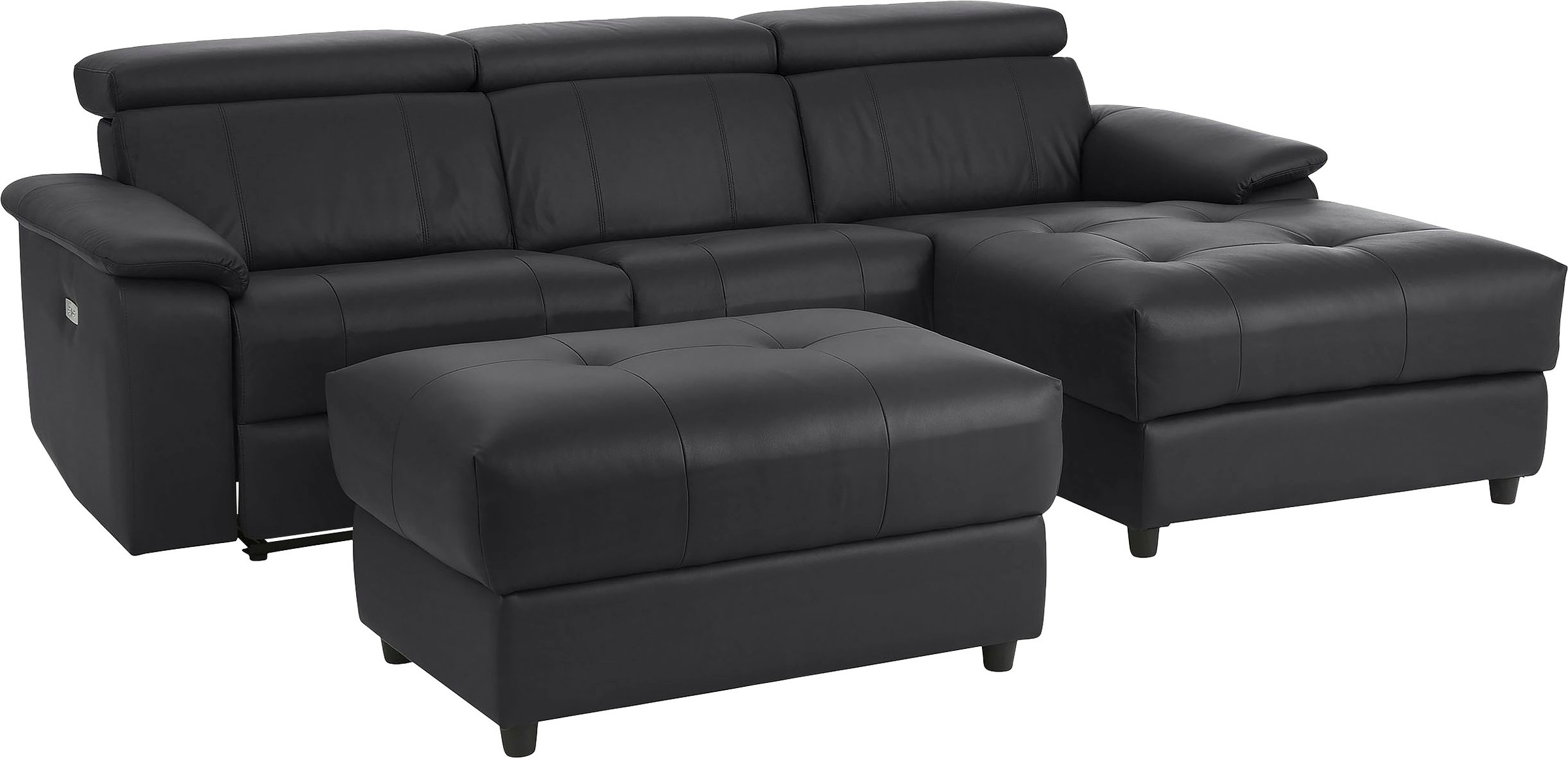 Home affaire Ecksofa »Binado, L-Form,«, mit manueller oder elektrischer Relaxfunktion mit USB-Anschluss