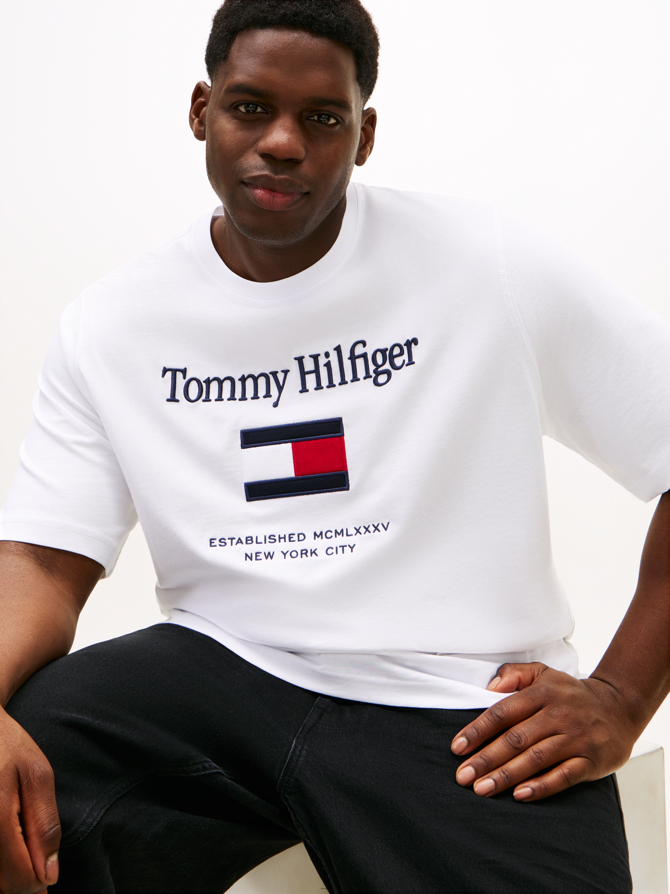Tommy Hilfiger Big & Tall T-Shirt "BT-TOMMY EMBRO FLAG" Große Größen günstig online kaufen