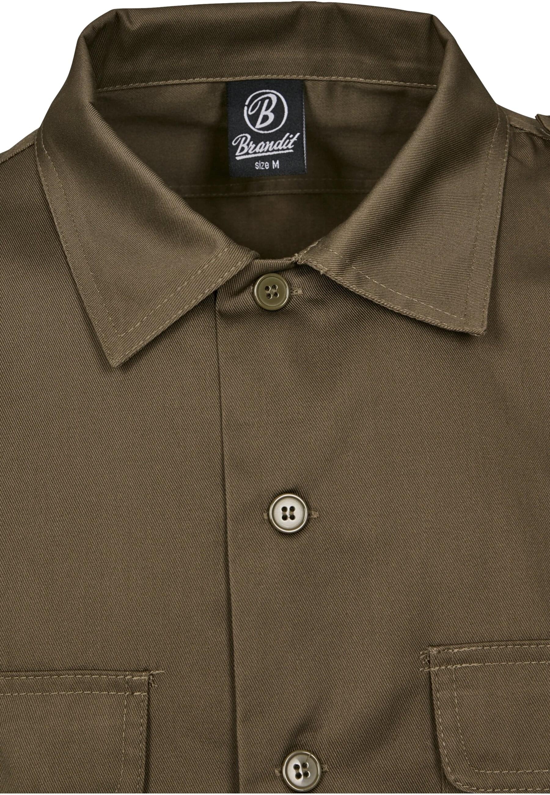 Brandit Langarmhemd »Brandit Herren Short Sleeves US Shirt«, (1 tlg.)