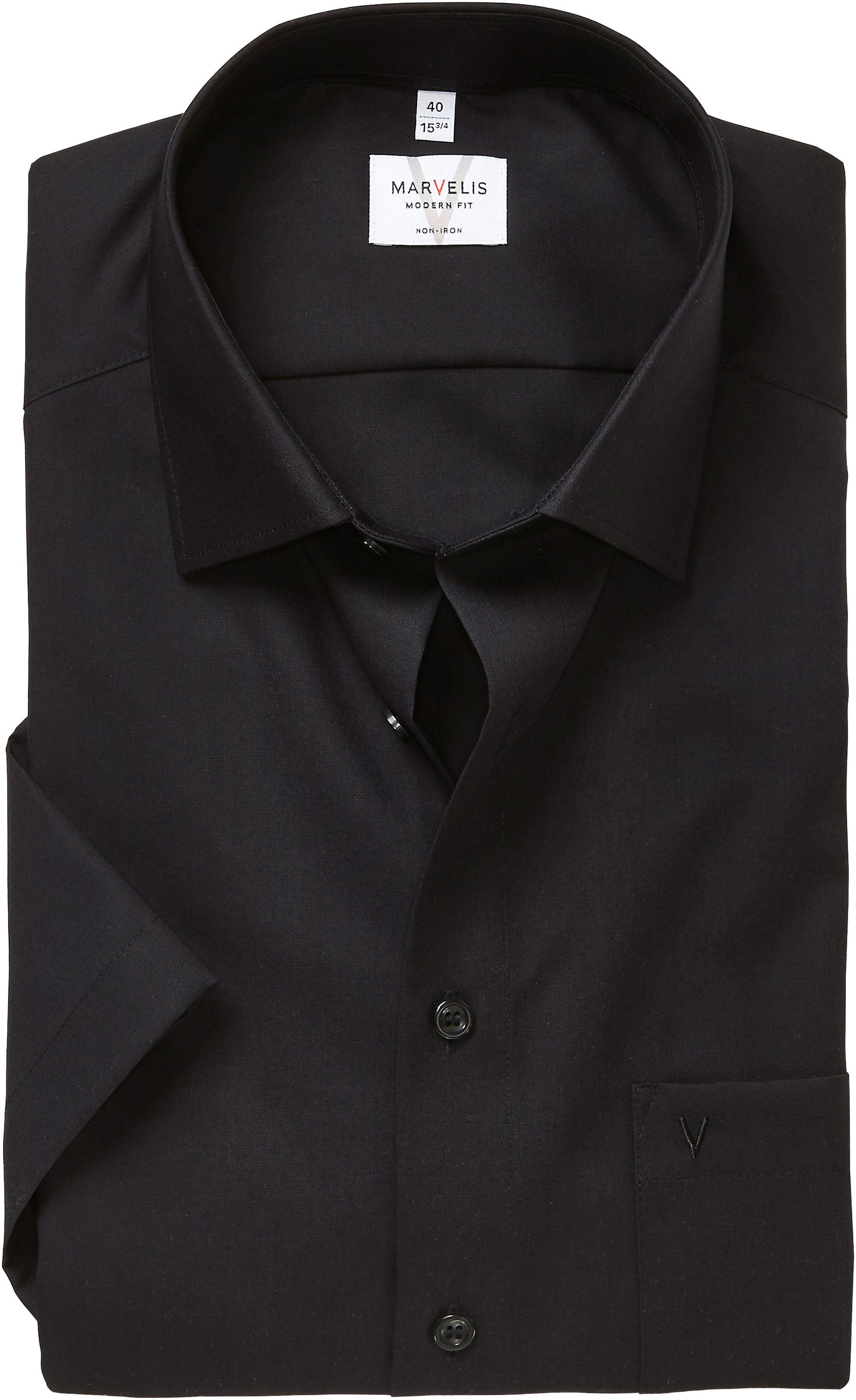 MARVELIS Kurzarmhemd, modern fit, Busnesshemd, New Kentkragen, bügelfrei günstig online kaufen