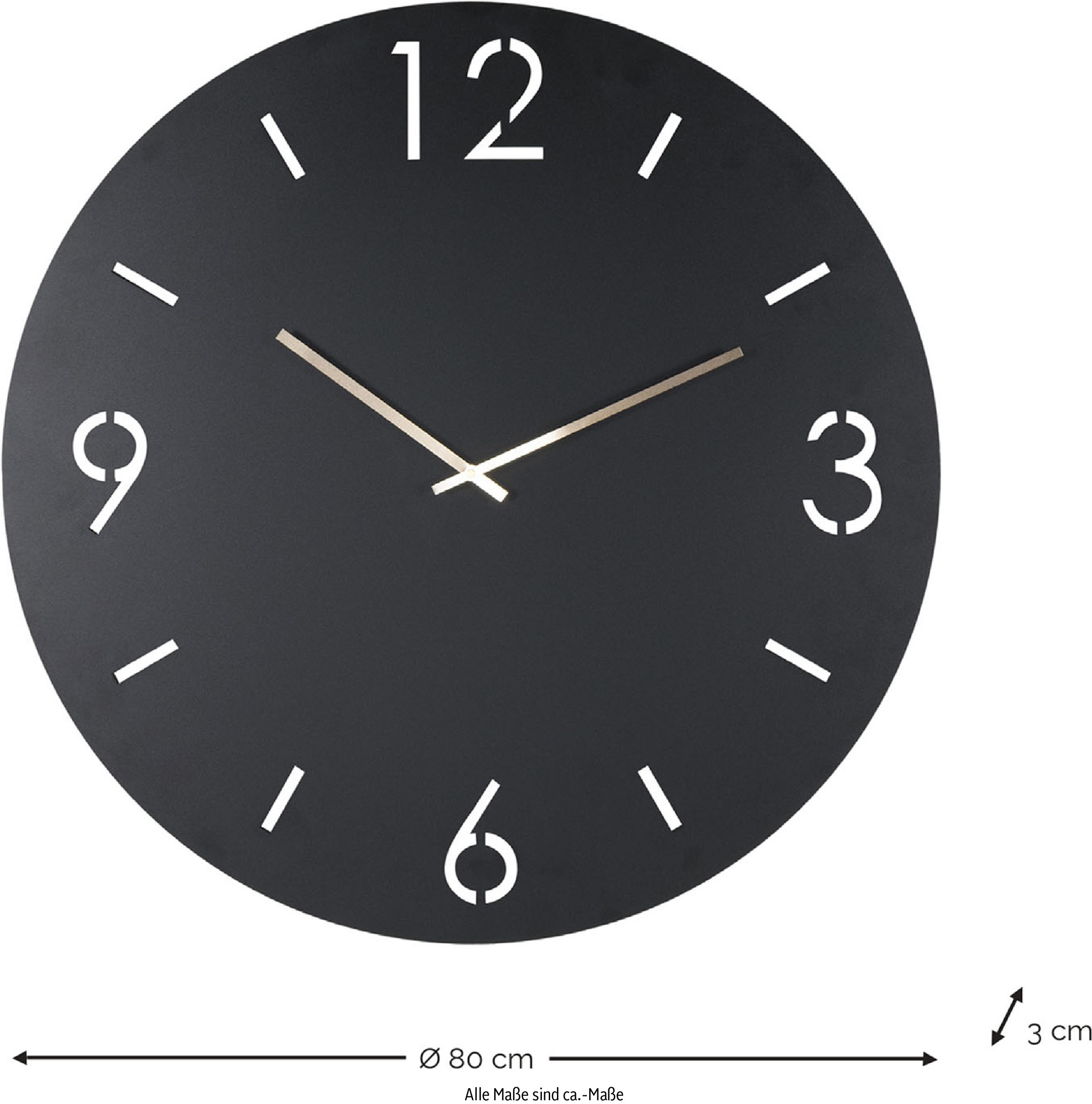 Spinder Design Uhr, Champagnerfarbene Hände
