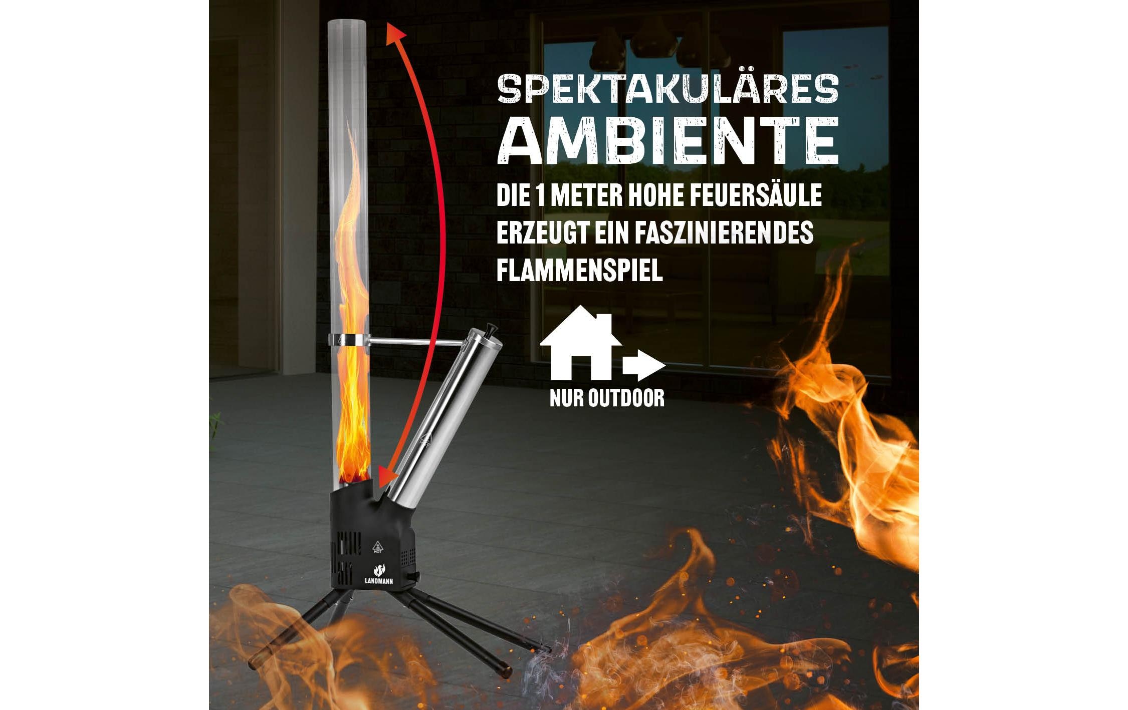 LANDMANN Feuerstelle »Pellet-Fackel 126.5 cm« Pellet Heizstrahler