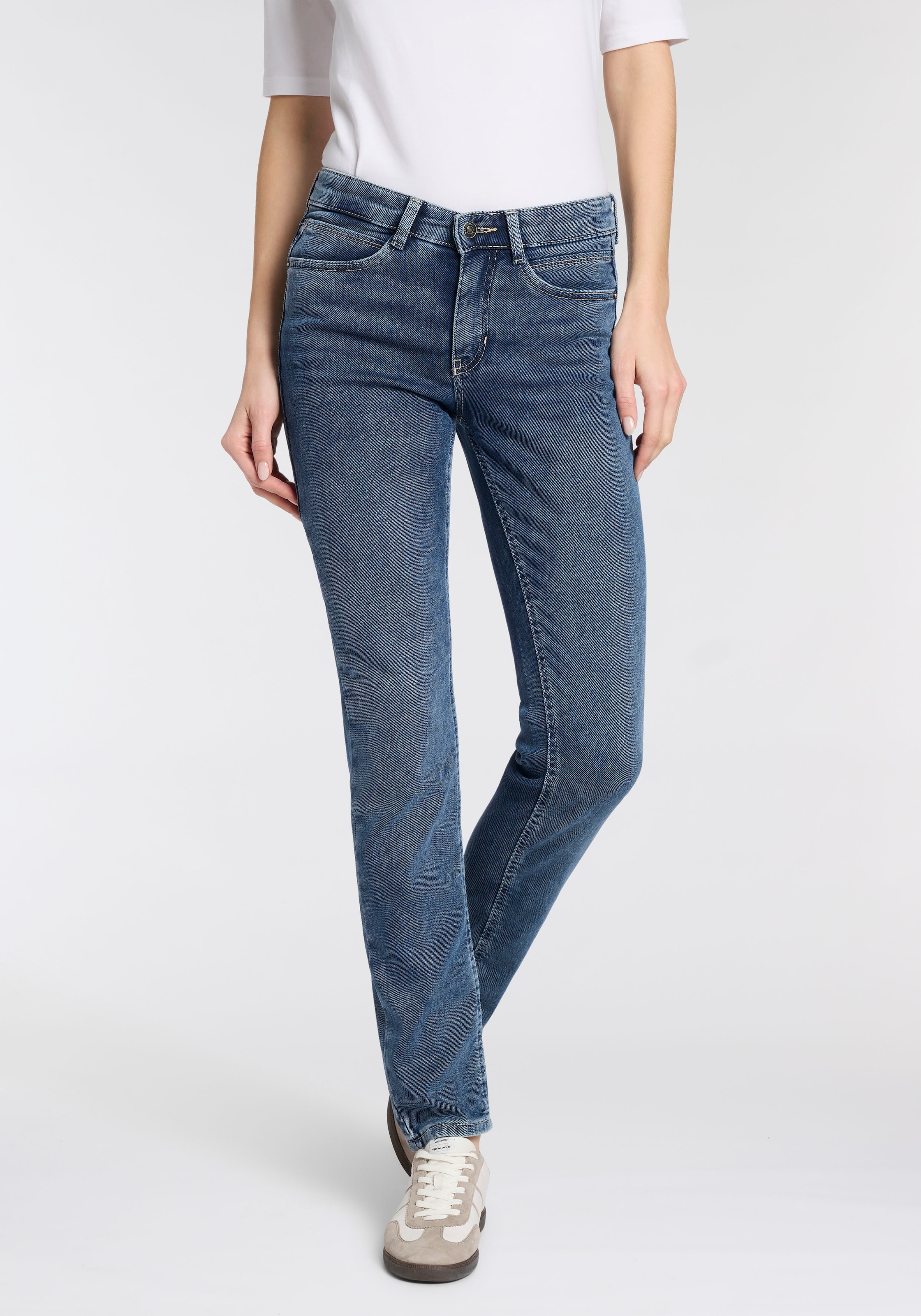 MAC Bootcut-Jeans "ANGELA" mit Stretch-Komfort, Slim-Fit günstig online kaufen