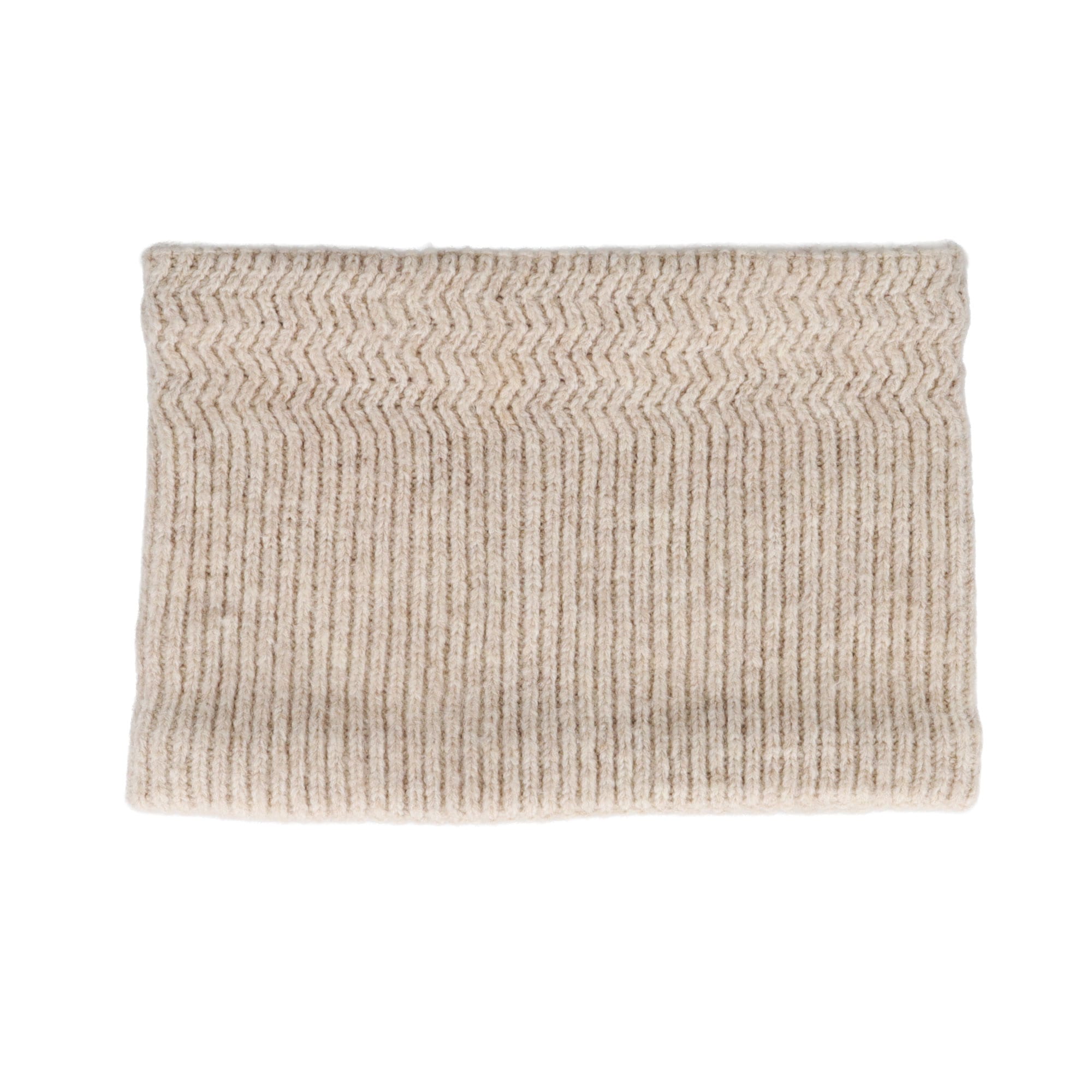 MAXIMO Loop Schlauchschal, Melange, soft, Jerseyfutter, Zick-Zack, 17 x 25 cm