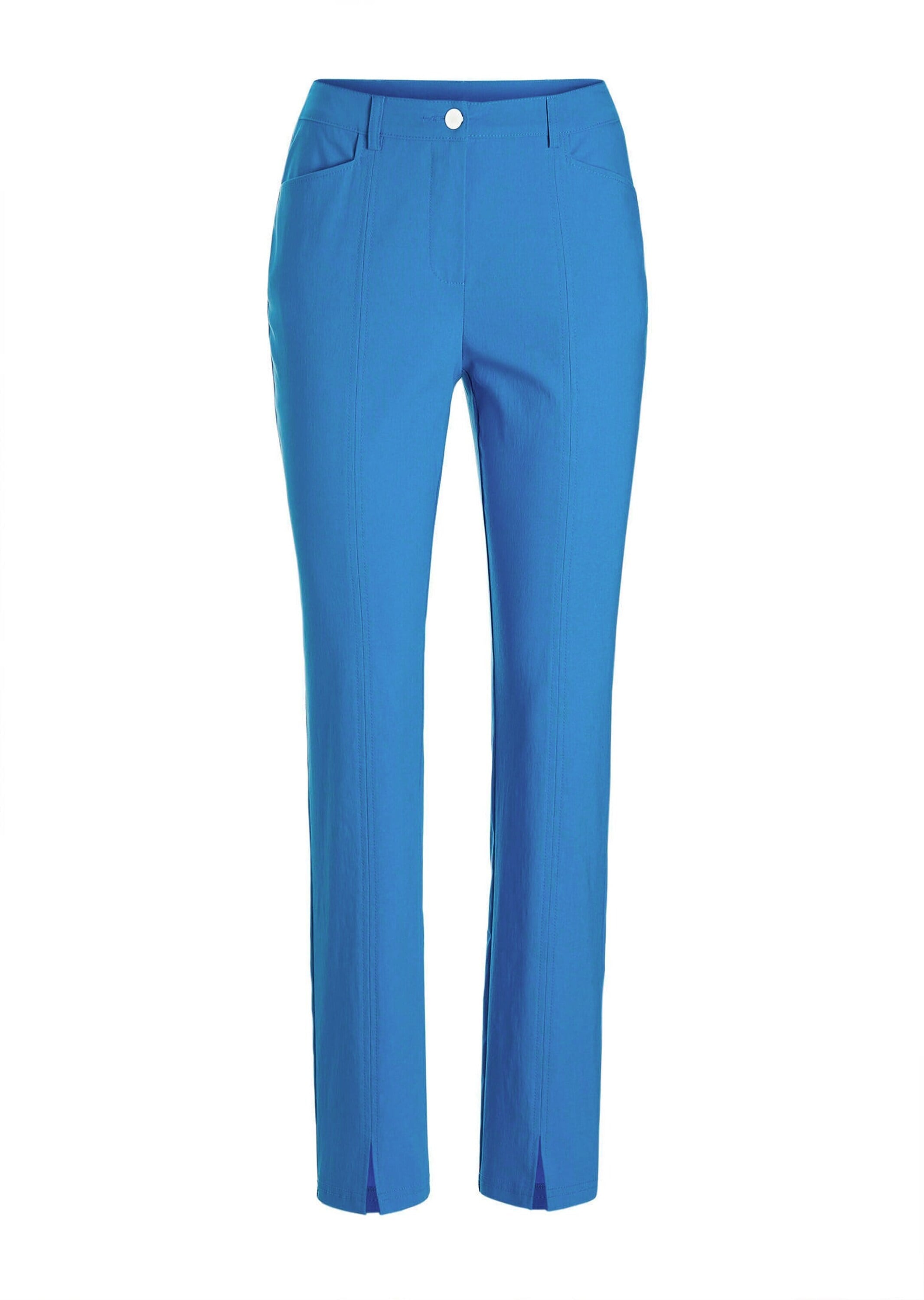 GOLDNER Stoffhose "Elegante Hose LOUISA mit Formbund" Saumschlitz vorne
