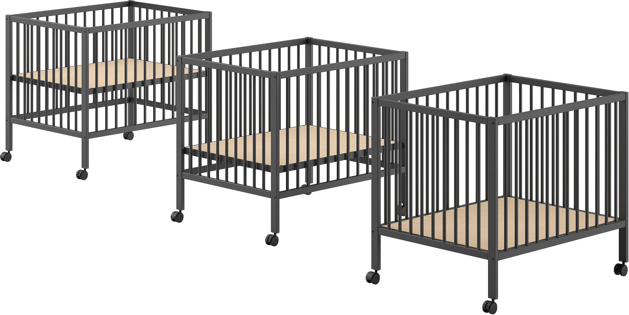 Vipack Laufgitter »Dino auf Rollen mit 2 Bremsen, universell einsetzbar, Made in Europe« bis 15 kg hochwertig verarbeitet, Buche massiv, verschiedene Farben erhältlich