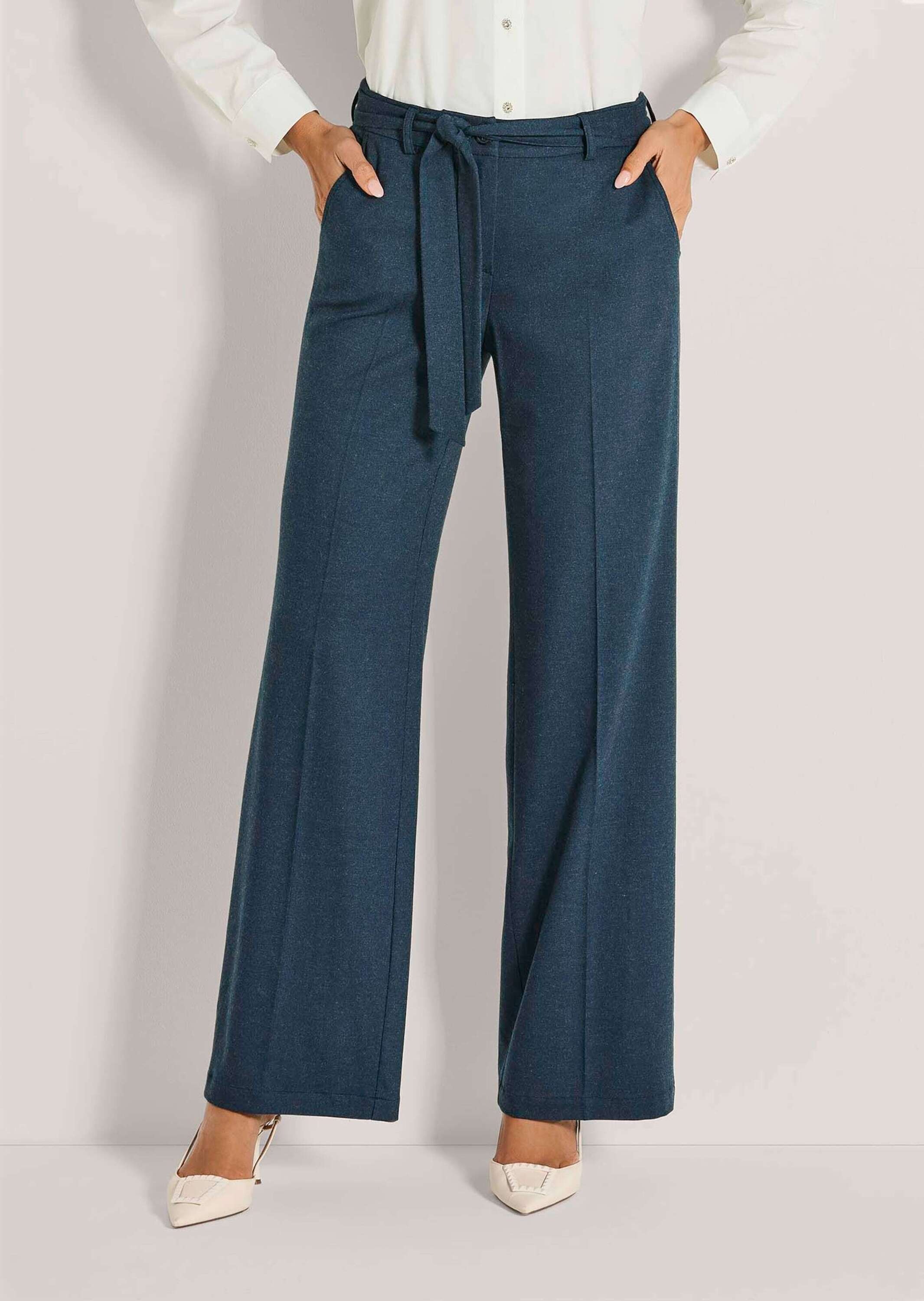 MADELEINE Stoffhose »Hose Weite Palazzohose mit Bindeband«