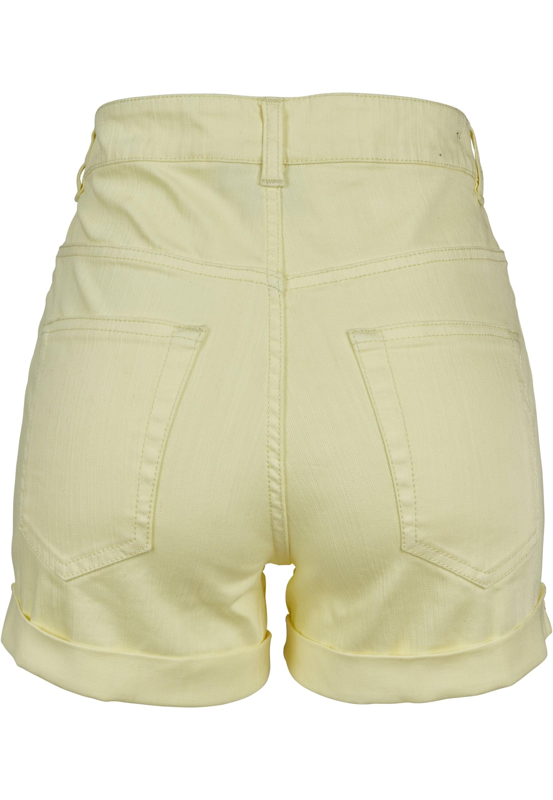 URBAN CLASSICS Stoffhose »Urban Classics Damen Ladies Highwaist Stretch Twill Shorts«, (1 tlg.)