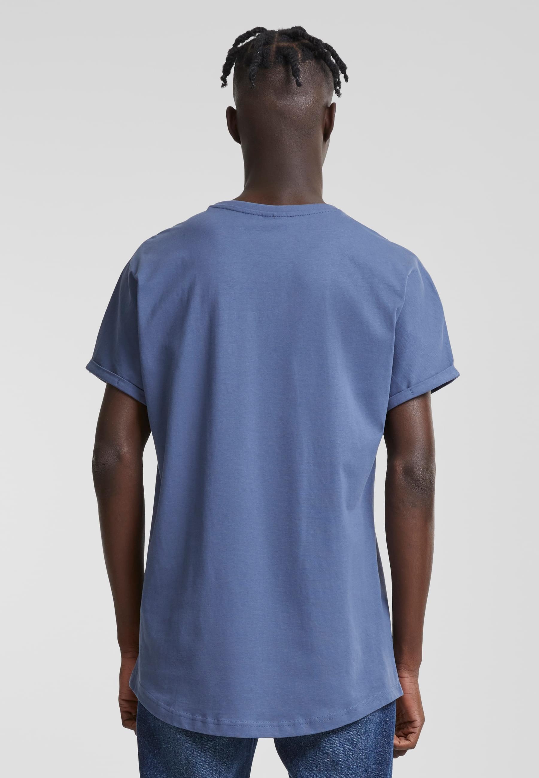 URBAN CLASSICS T-Shirt »Urban Classics Herren Long Shaped Turnup Tee«, (1 tlg.)