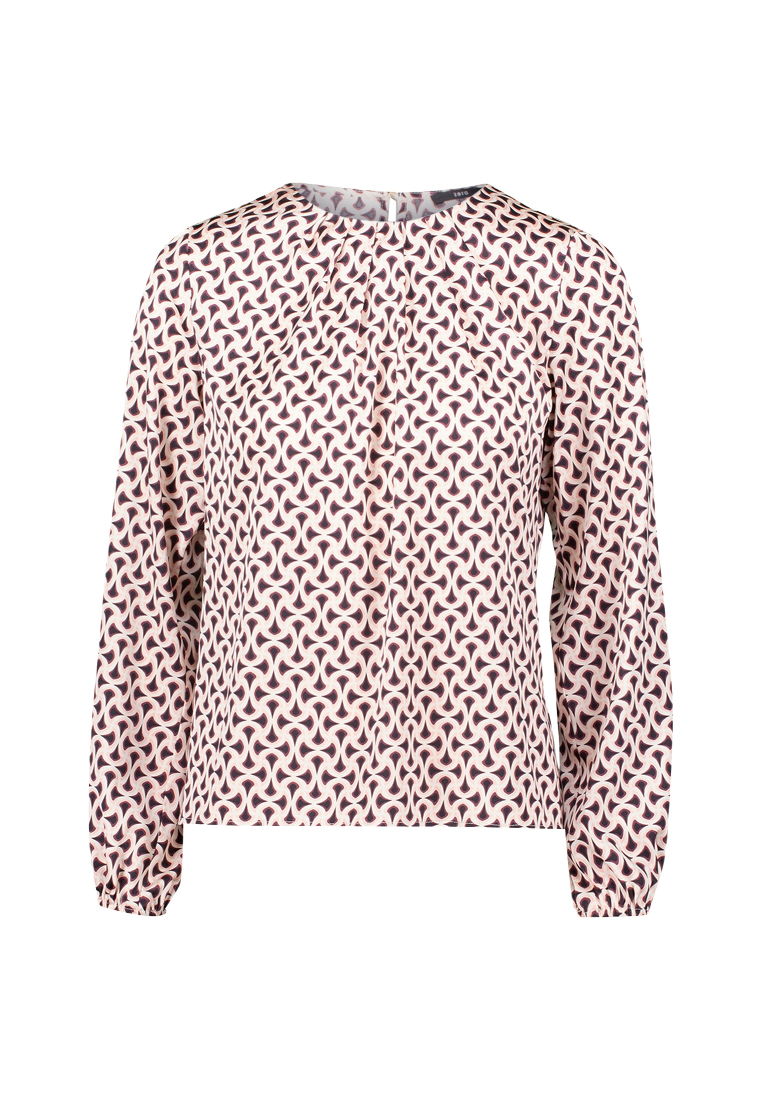 Zero Satinbluse "Damen Satinbluse mit Druck" günstig online kaufen