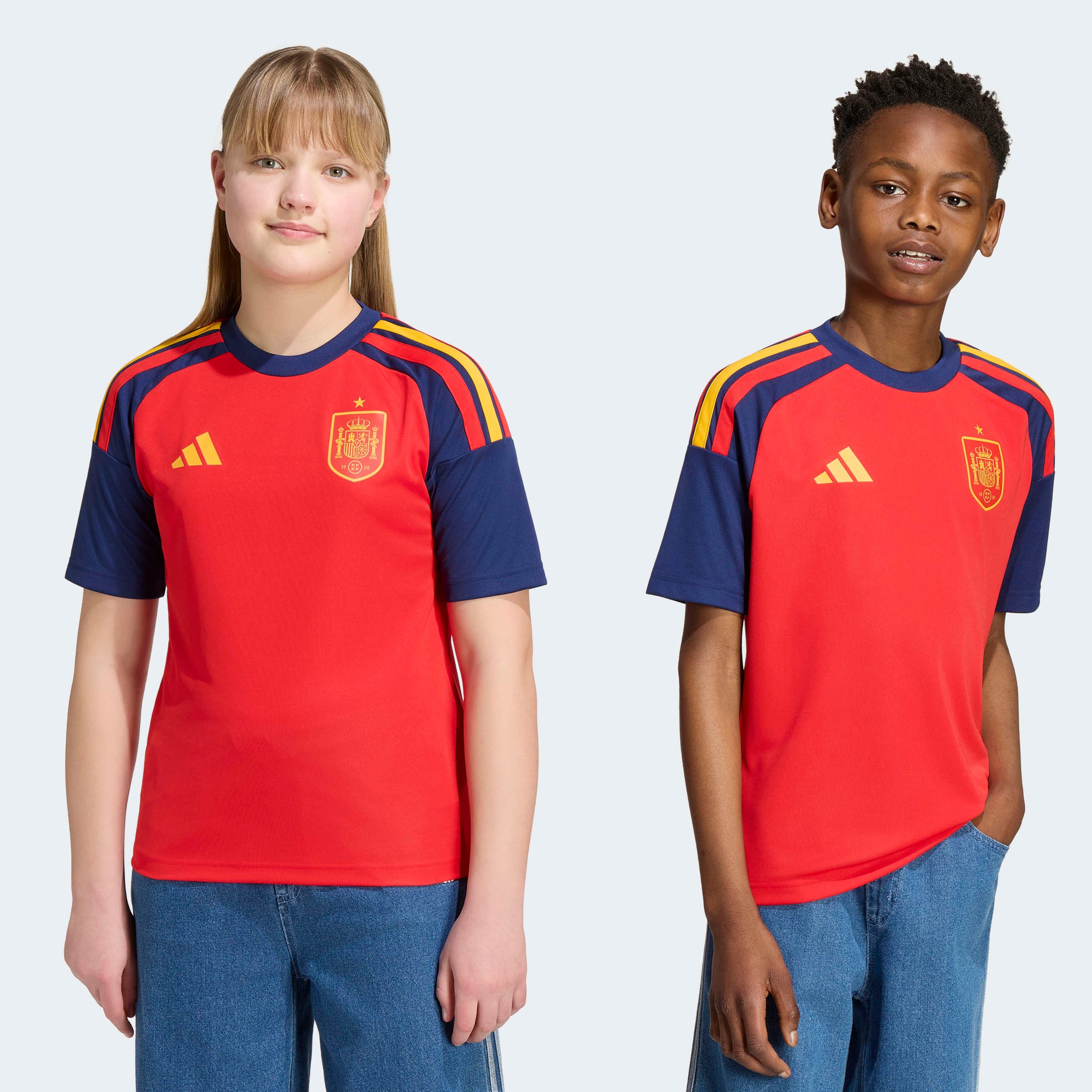 Adidas Spain 26/27 Home Jersey Vivid Red 9-10 Years 2