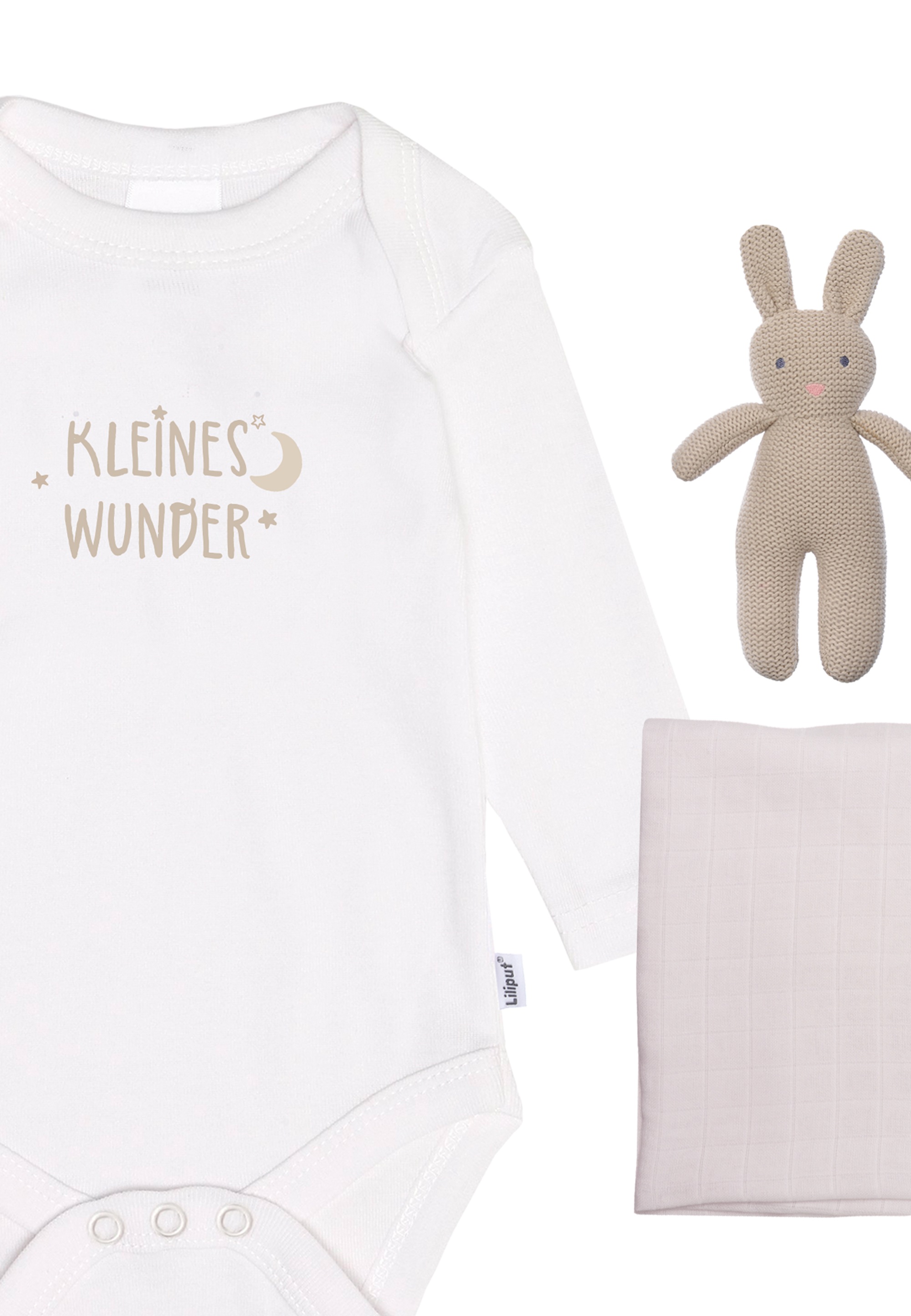 Liliput Erstausstattungspaket »Kleines Wunder«, mit niedlichem Strickhasen