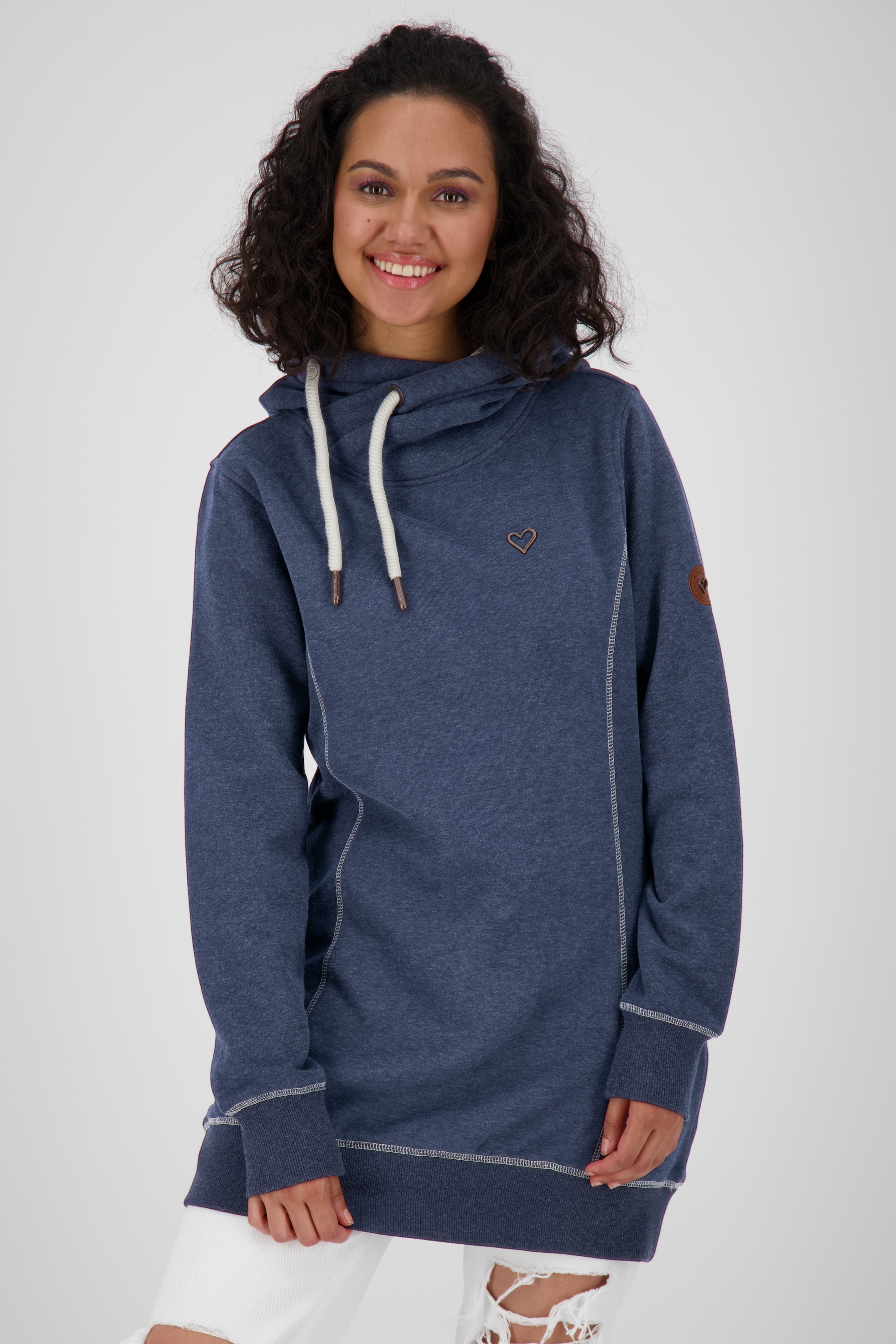 Alife & Kickin Sweatshirt "Damen Hooded Longsweat" günstig online kaufen