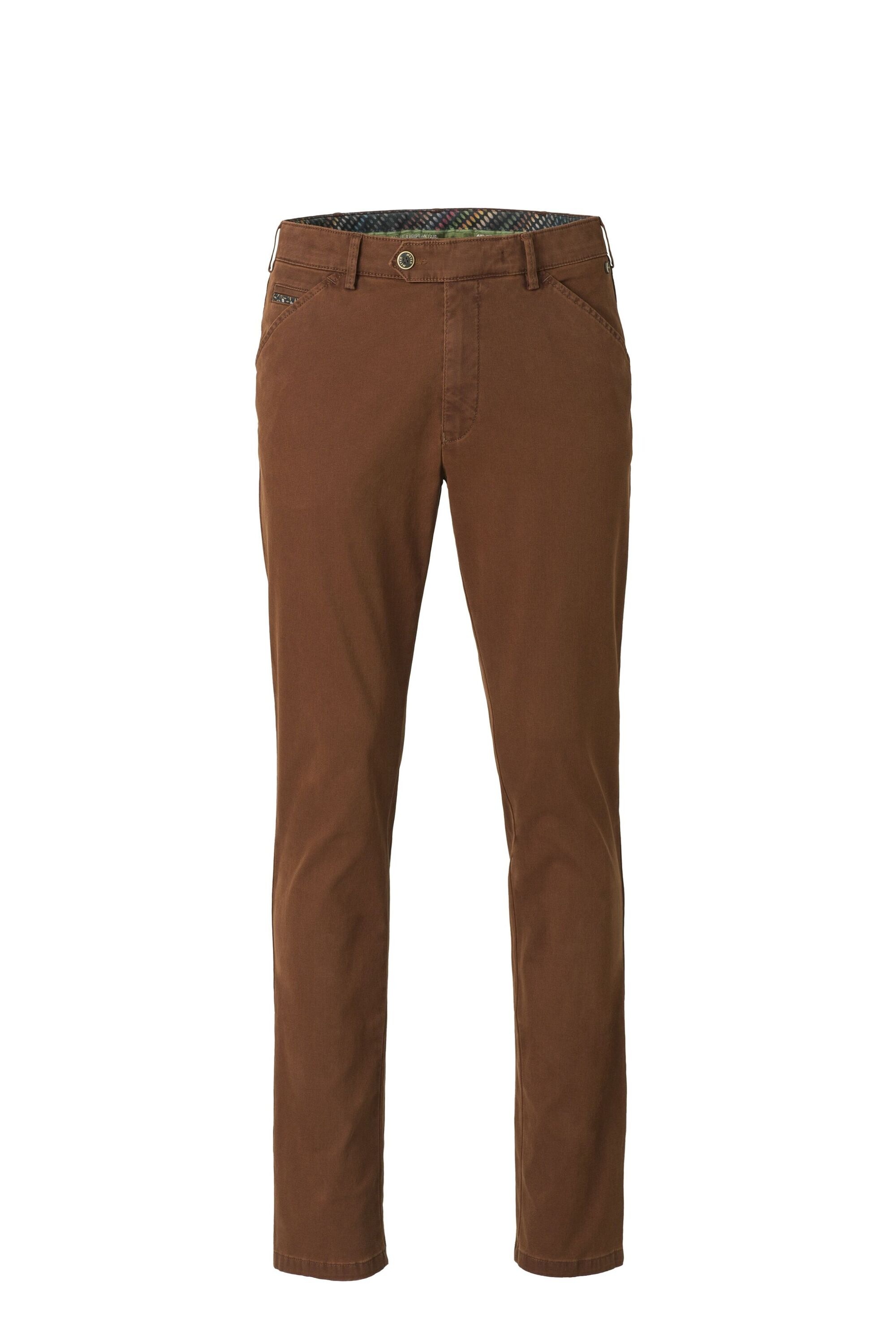 MEYER Chinos "CHICAGO", mit Ziersteppung und Knopf günstig online kaufen