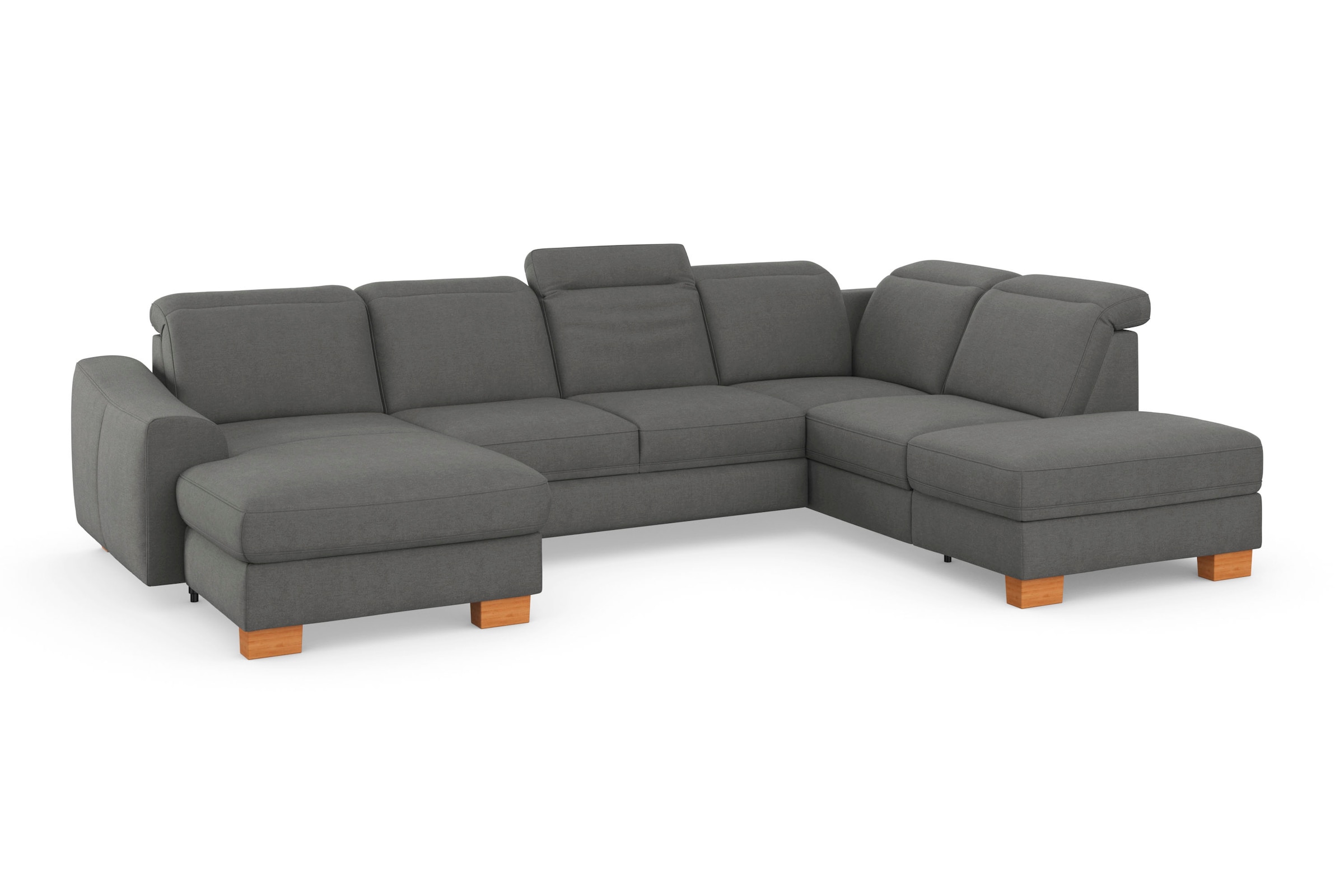sit&more Wohnlandschaft "Dundee U-Form" mit Federkern und Massivholzfüßen, günstig online kaufen