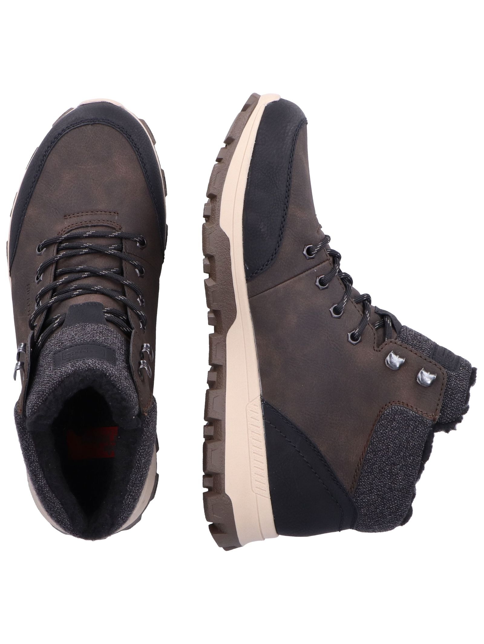 Rieker Schnürstiefelette »Rieker Stiefelette Lederimitat/Textil«