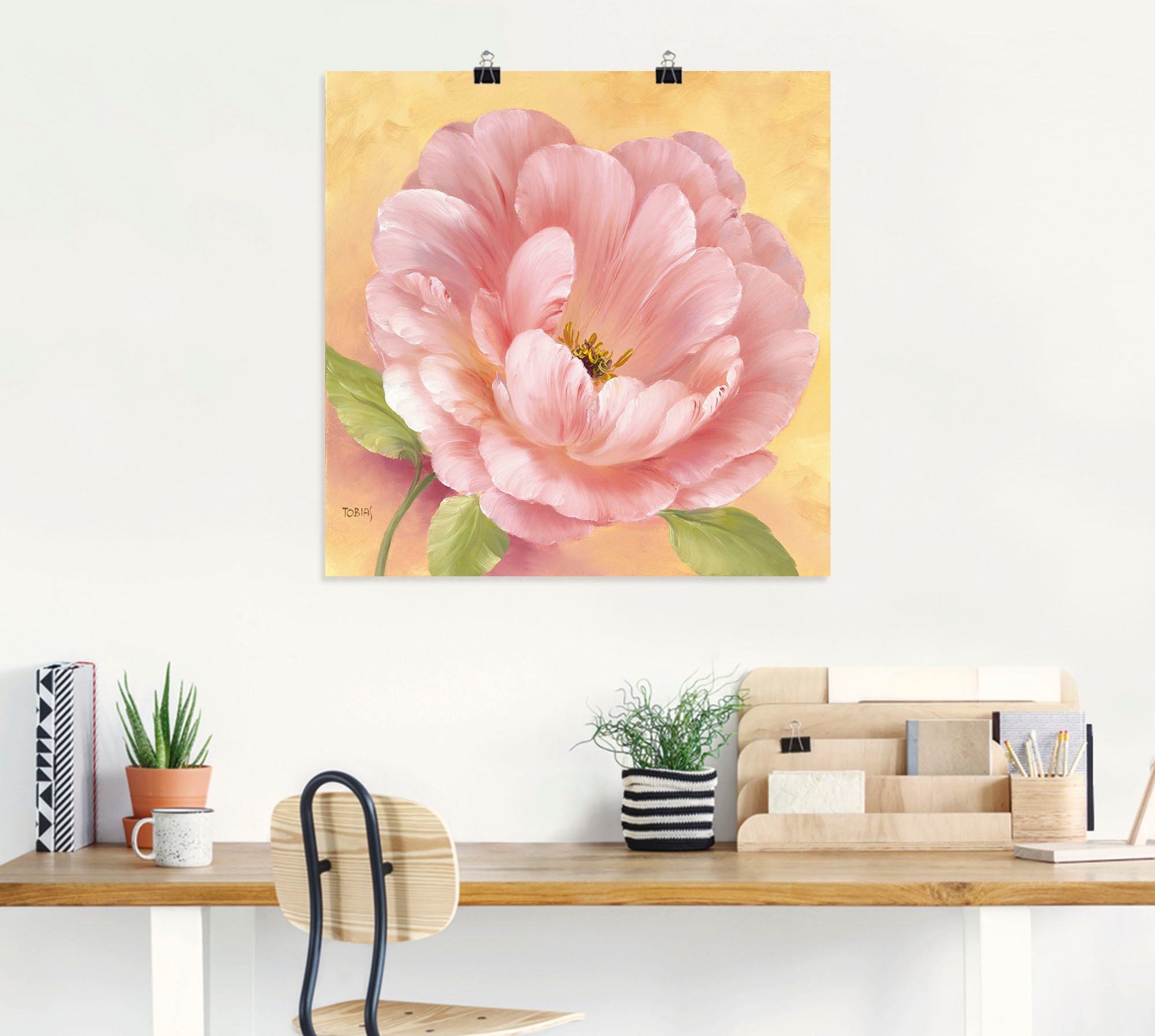 Artland Wandbild »Grüße aus Russland II«, Blumen, (1 St.), als Leinwandbild, Wandaufkleber oder Poster in versch. Größen