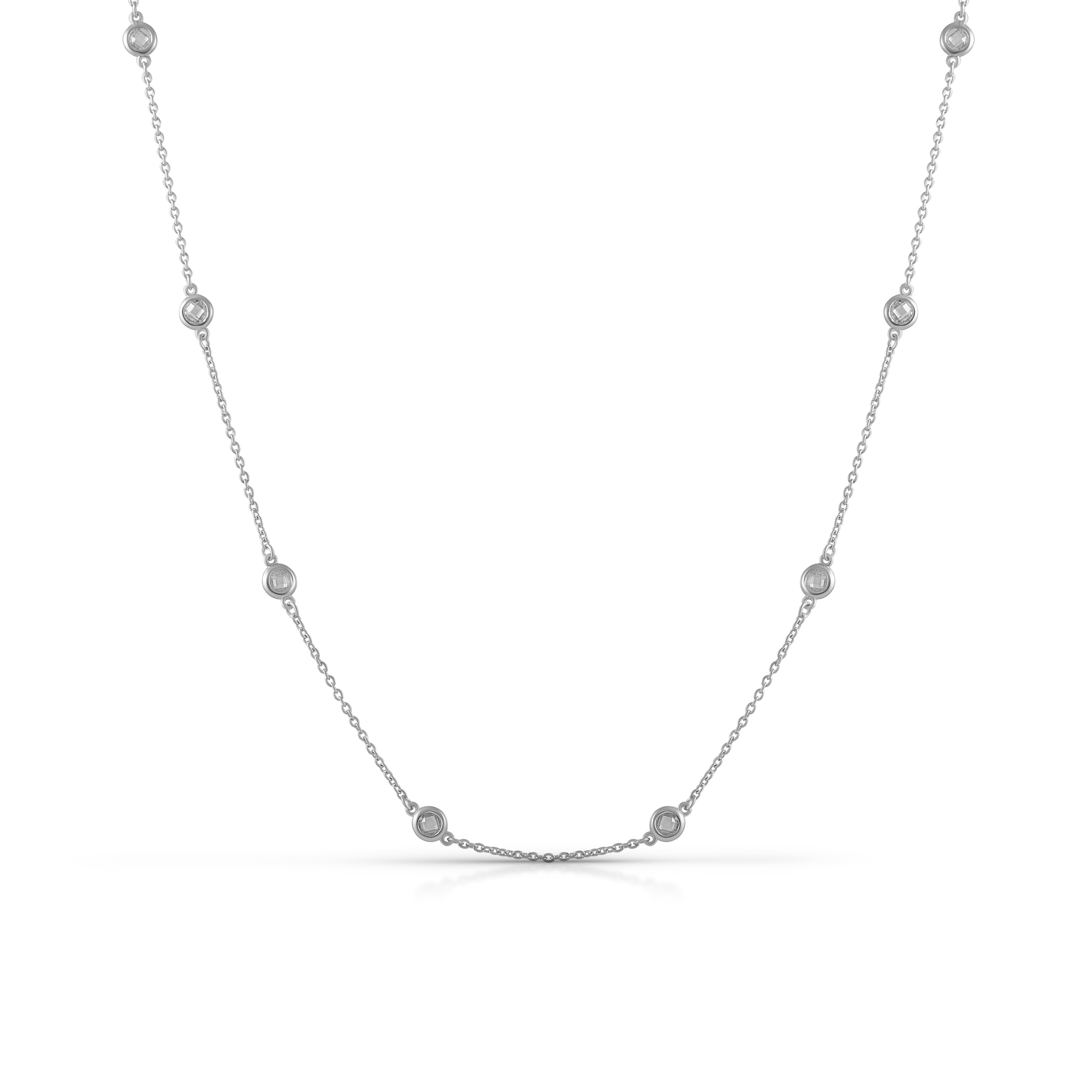 Zeeme Collierkettchen »925/- Sterling Silber Zirkonia weiß«