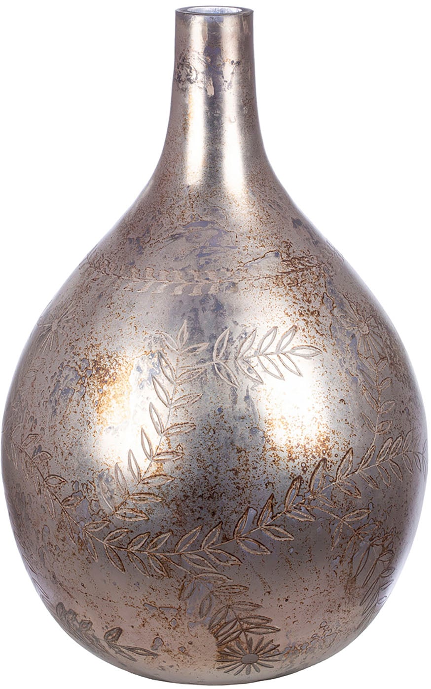 GILDE Bodenvase "Vase Peso, grau H.56 cm", (1 St.) günstig online kaufen