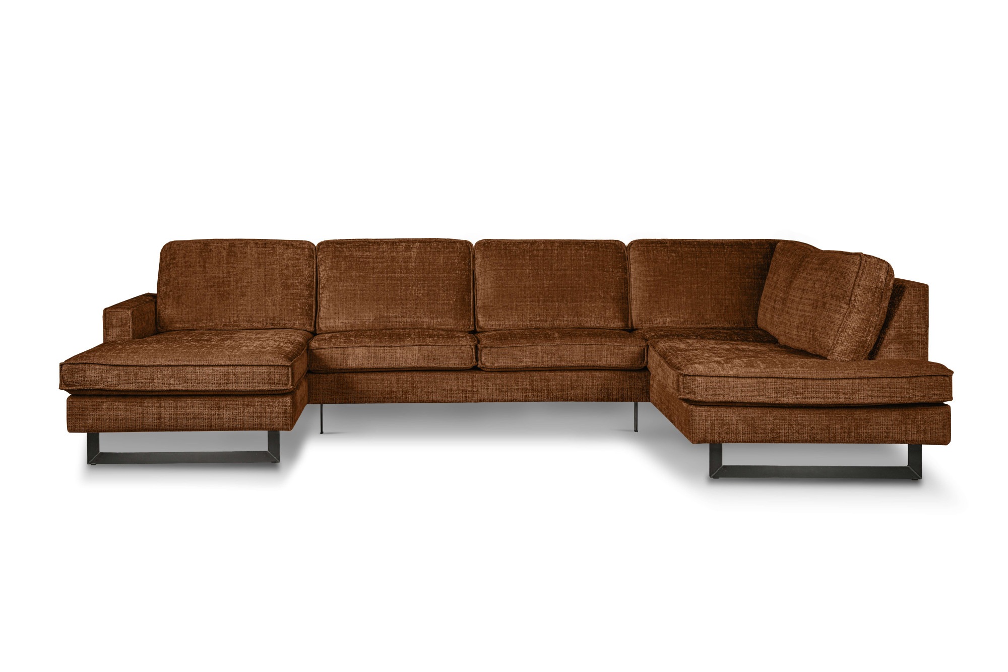 Home affaire Wohnlandschaft "Pinto, 350 cm, U-Form, XXL, mit Ottomanen" Cor günstig online kaufen