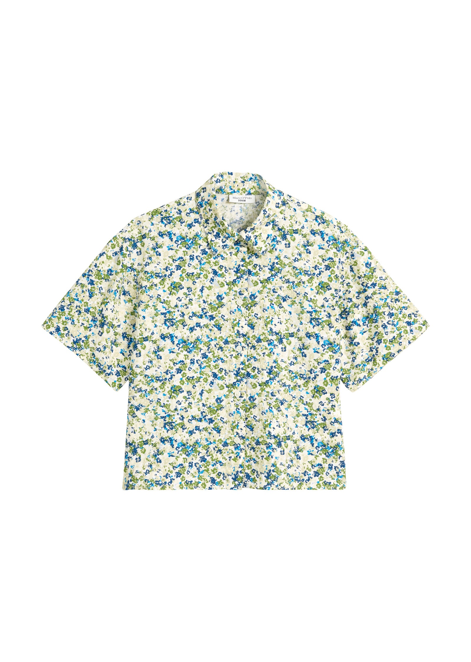 Marc O'Polo DENIM Kurzarmbluse »aus LENZING™ ECOVERO™-Mix«