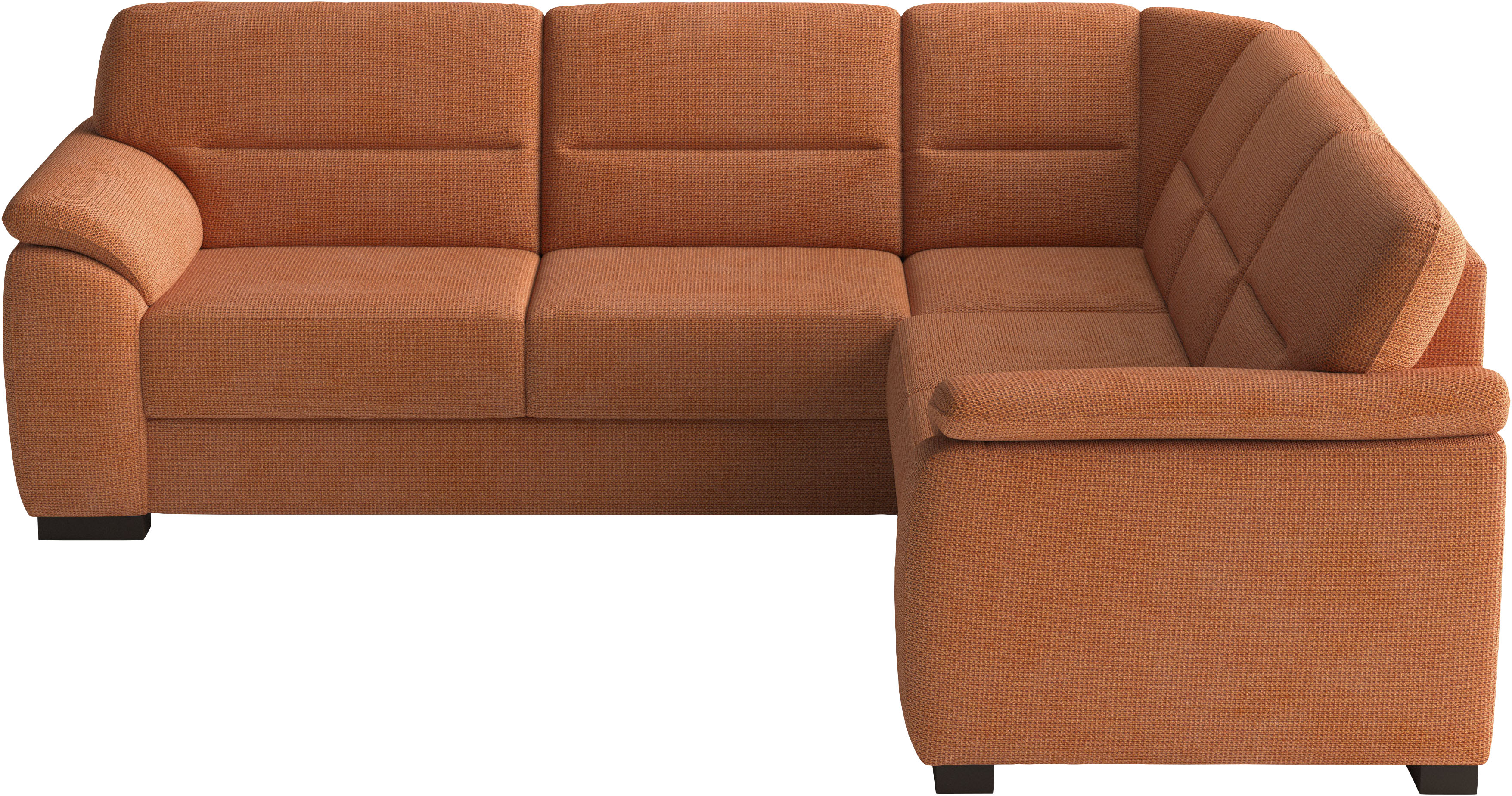 sit&more Ecksofa "Montego L-Form, B: 256 cm, große Stoffauswahl, Komfortsitzhöhe 46 cm" mit Schlaffunktion, optional Schubkasten mit Stauraum