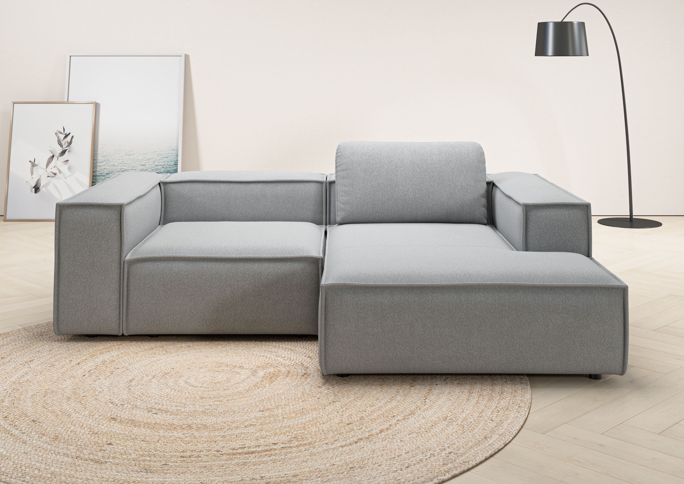 Places of Style Ecksofa "Watertown, kompakte L-Form, 246 cm breite für klei günstig online kaufen