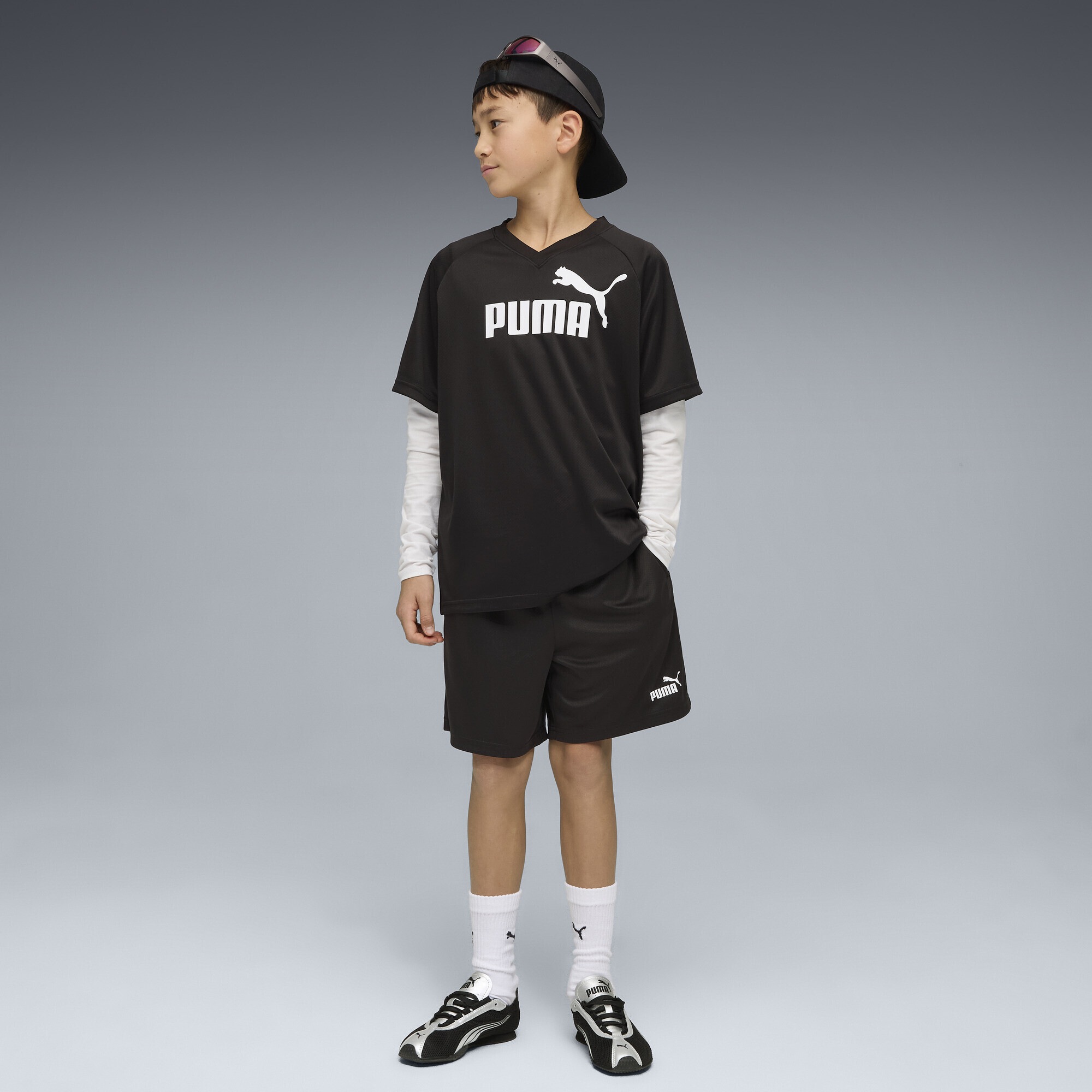 PUMA Sporthose »Essentials Mesh Relaxed Shorts Jugendliche«