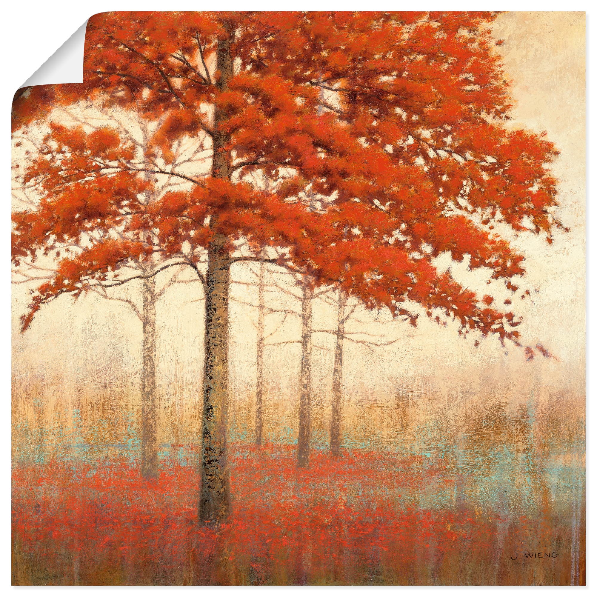 Befürworter Artland Wandbild Leinwandbild, oder BAUR in (1 Baum als versch. Poster »Herbst Bäume, Größen bestellen | Wandaufkleber II«, St.)