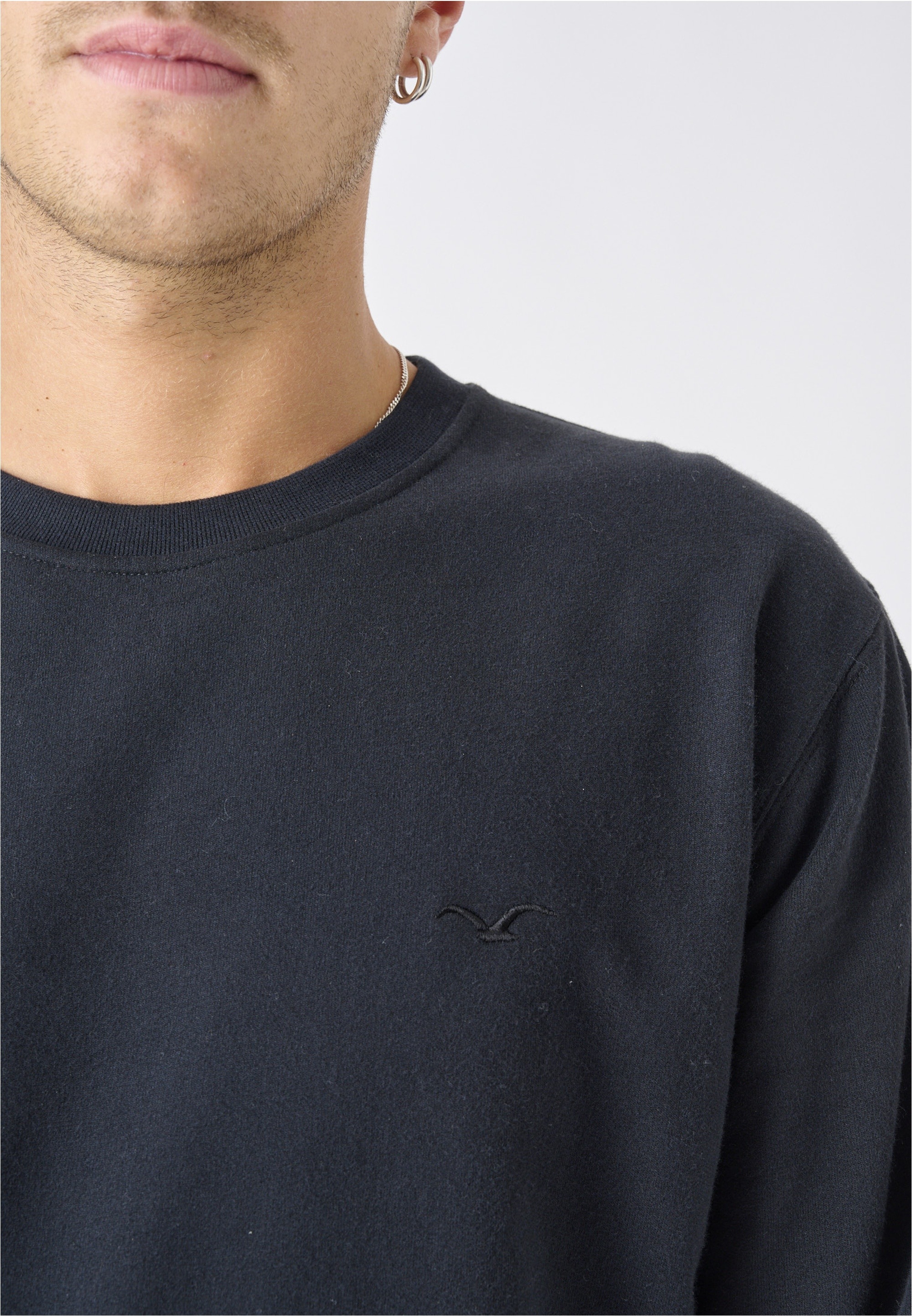 Cleptomanicx Sweatshirt »Ligull«, mit kleiner Möwen-Stickerei