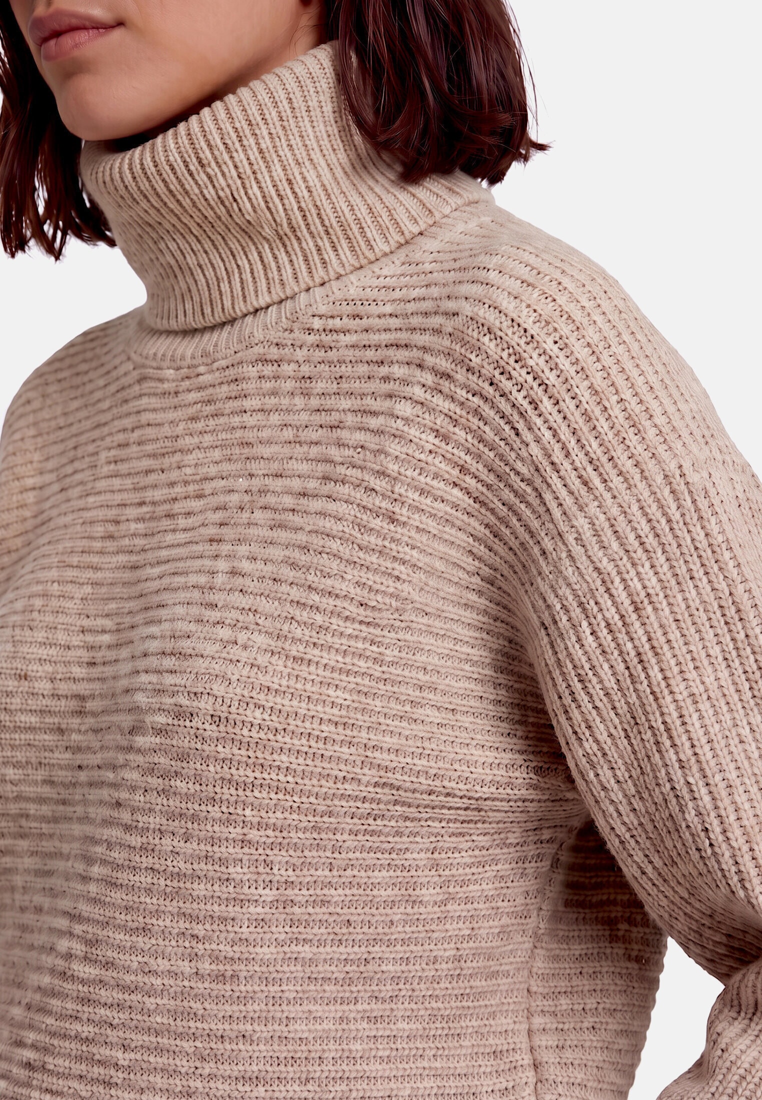 Zero Strickpullover »Damen mit Fledermausärmeln« 1 Stk. Struktur