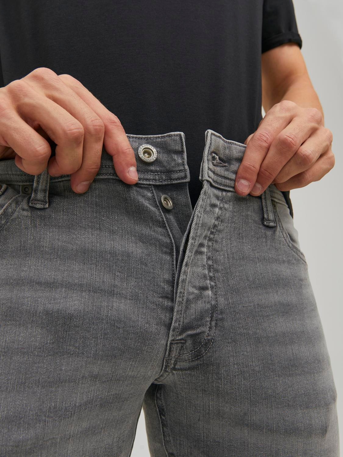 Jack & Jones Slim-fit-Jeans »JJIGLENN – Jeans mit Stretch und figurbetonter Silhouette« Used, modisch, slim fit, Denim/Jeans