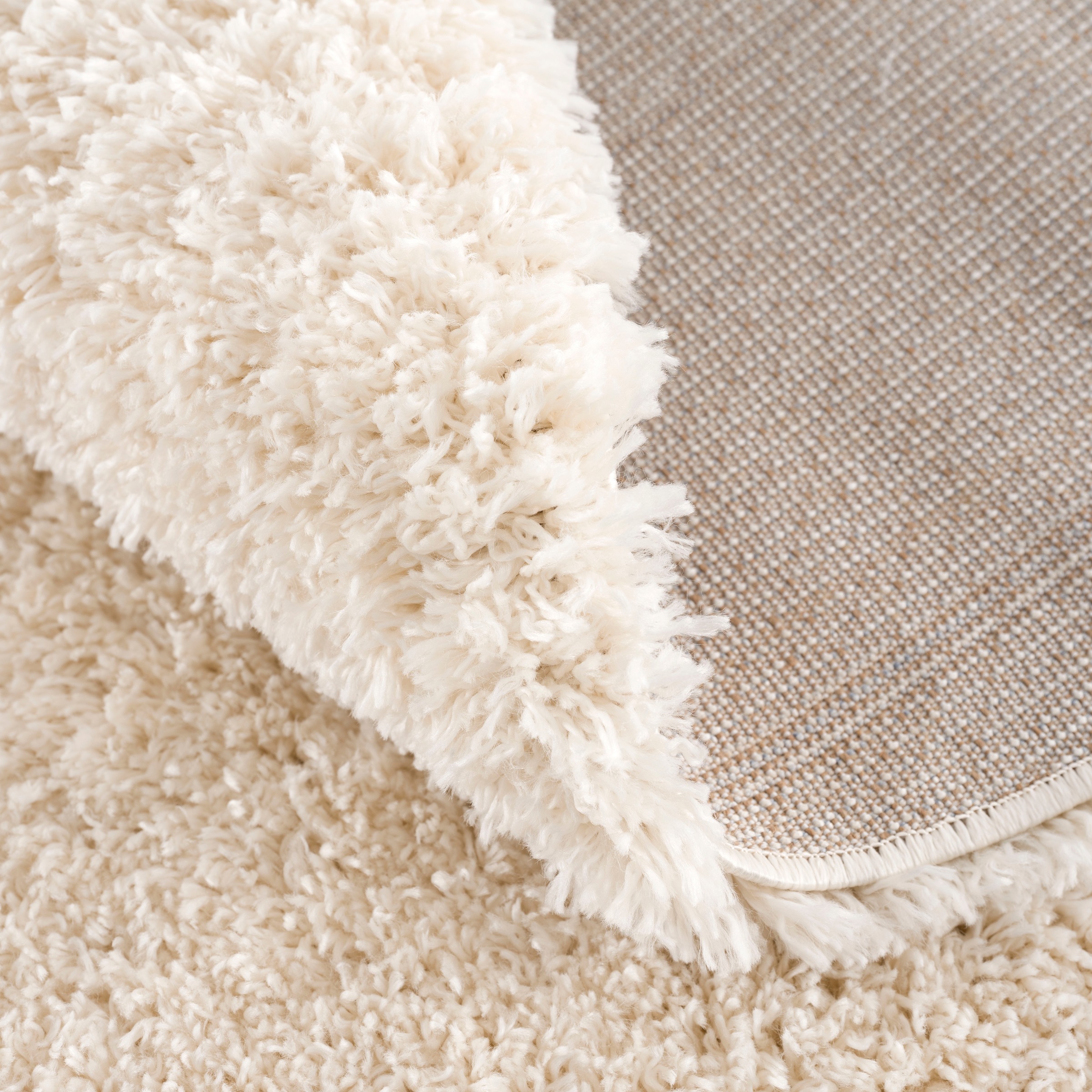 Thumbnail - Sanat Hochflor-Teppich "Porto" rund 45 mm Höhe Wohnzimmer, Langflor, Shaggy Teppich