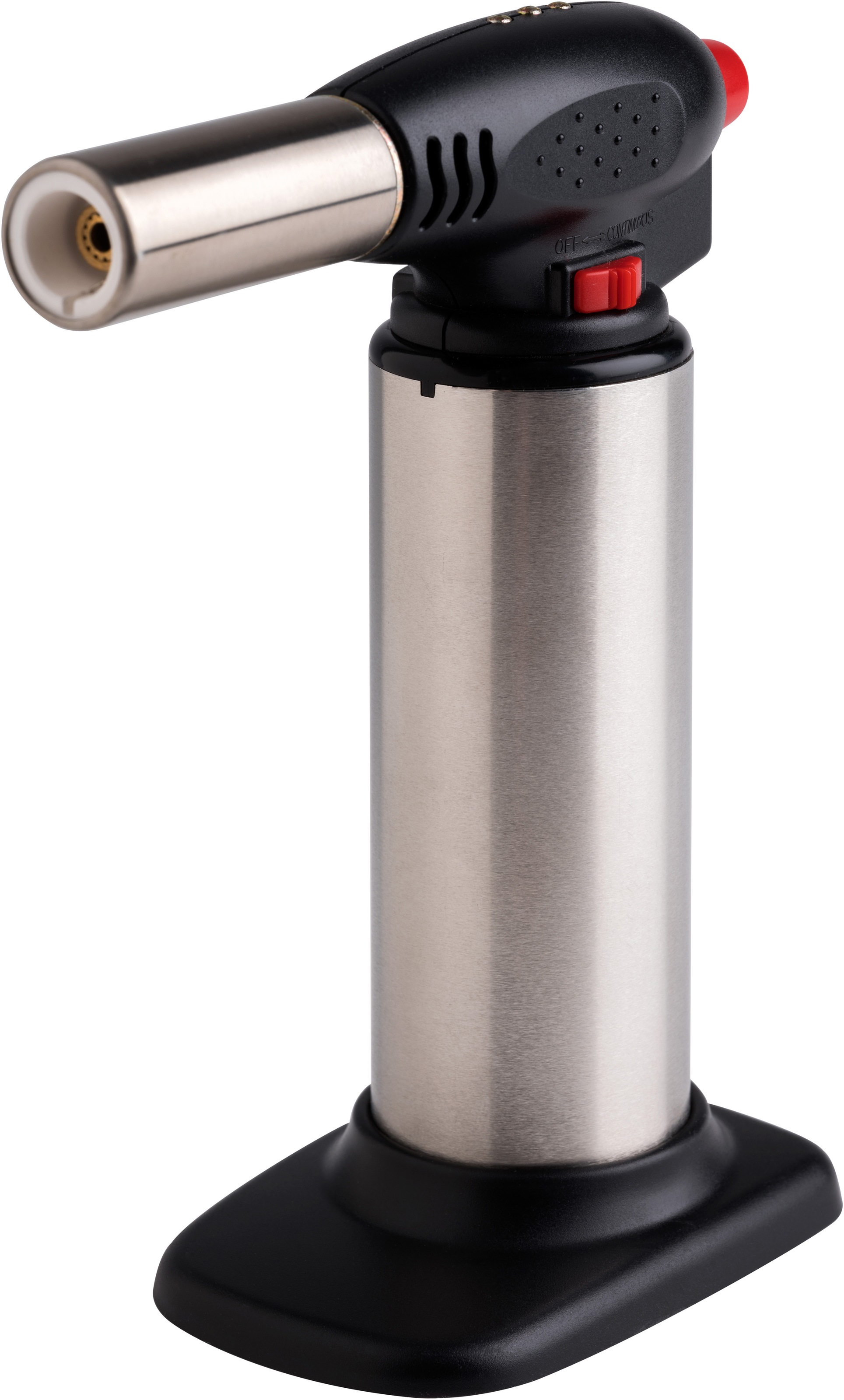 APS Flambierbrenner Edelstahl - 13cm - Schwarz Silber - Image 2